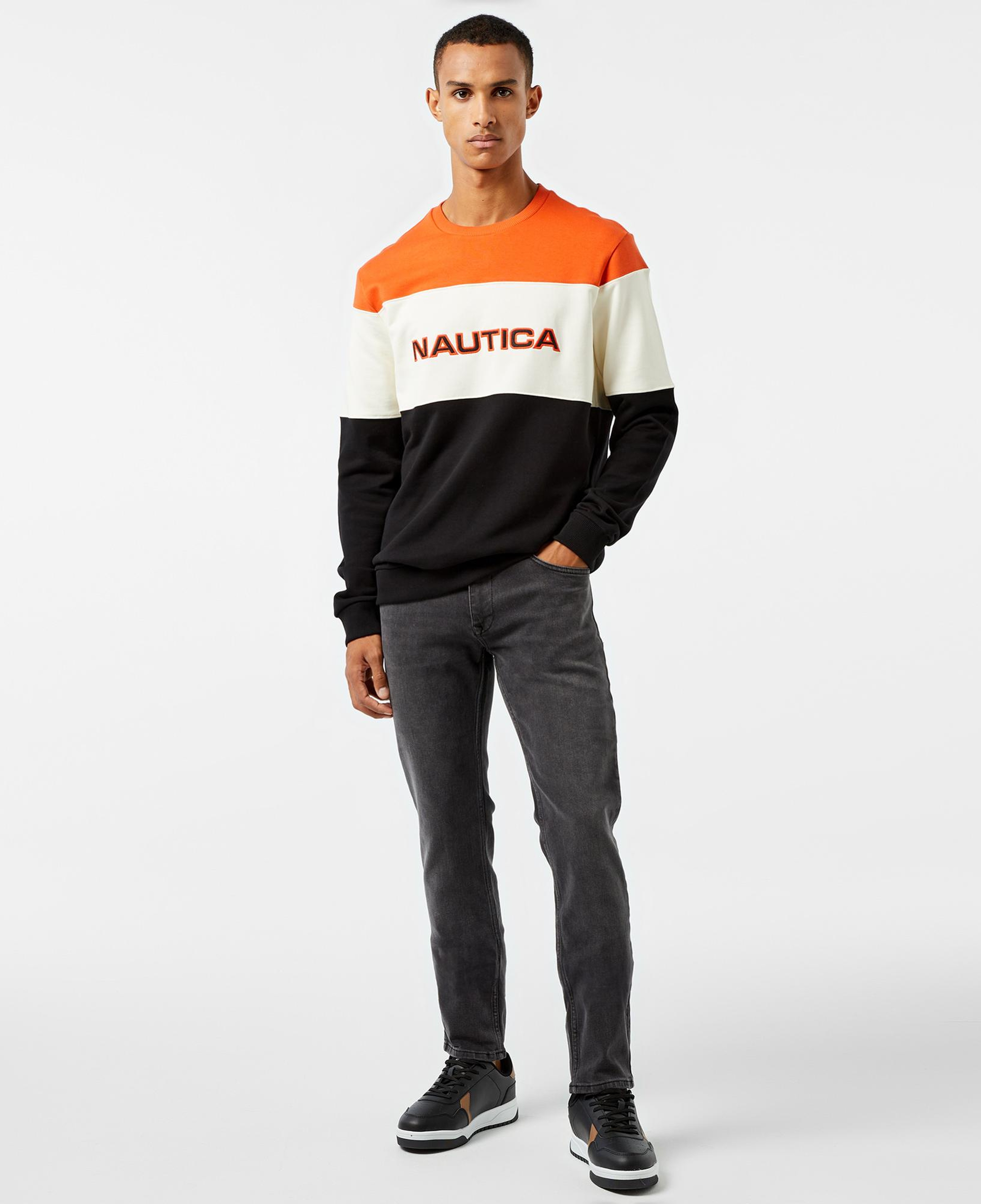 Nautica Erkek Turuncu Regular Fit Sweatshirt