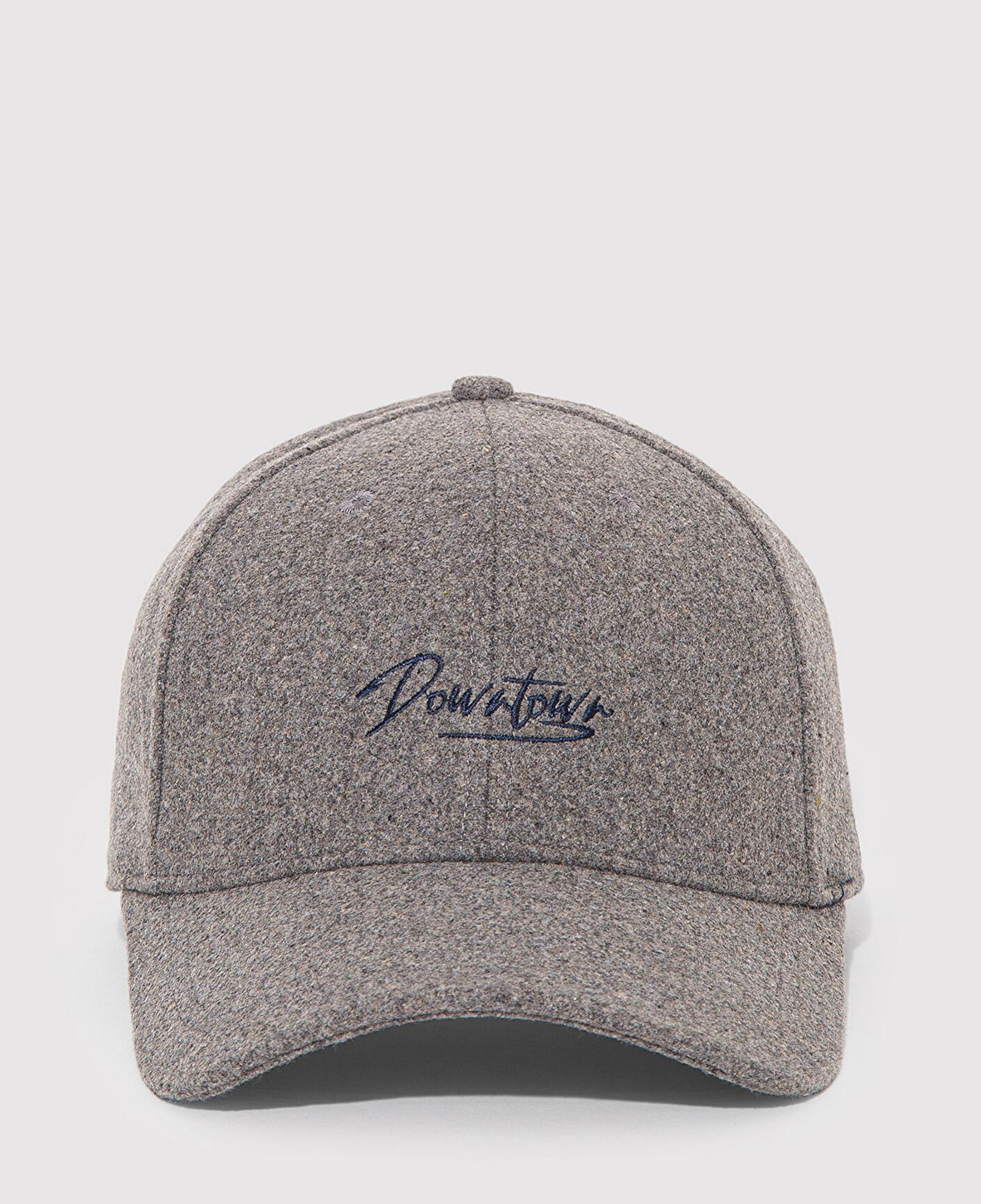 Mavi DownTown Nakışlı Gri Şapka 0911924-24386