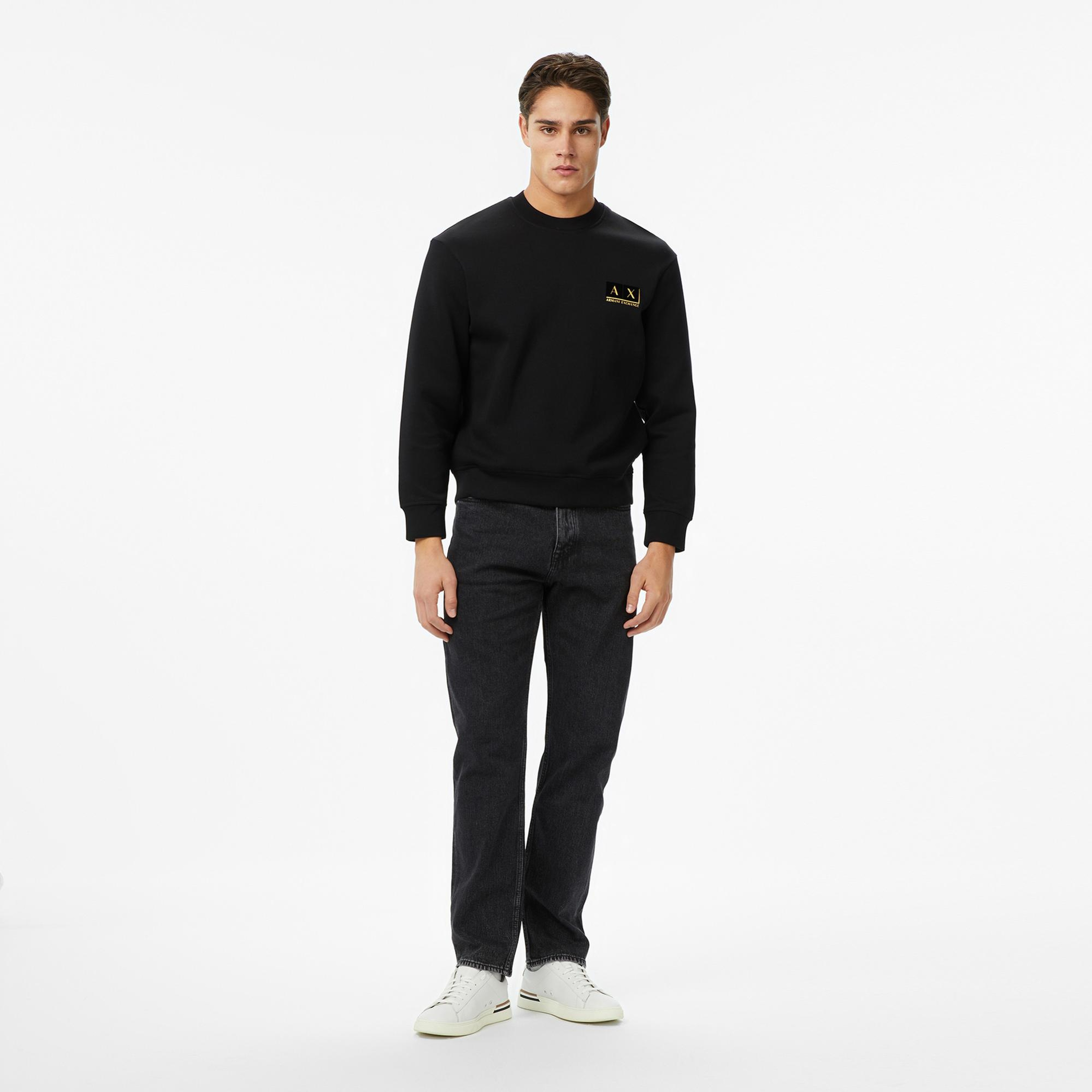 Armani Exchange Erkek Siyah Sweatshirt