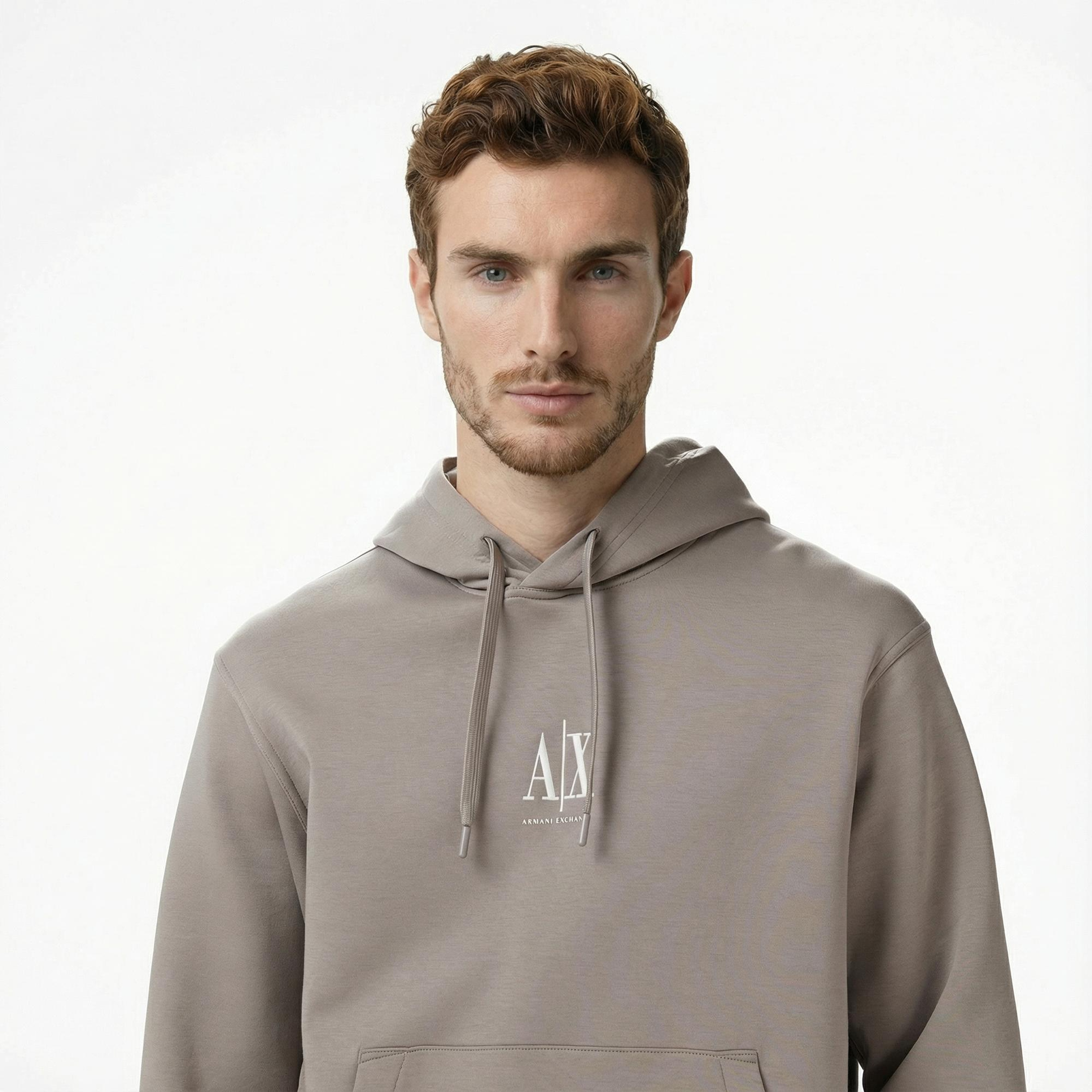 Armani Exchange Erkek Bej Sweatshirt