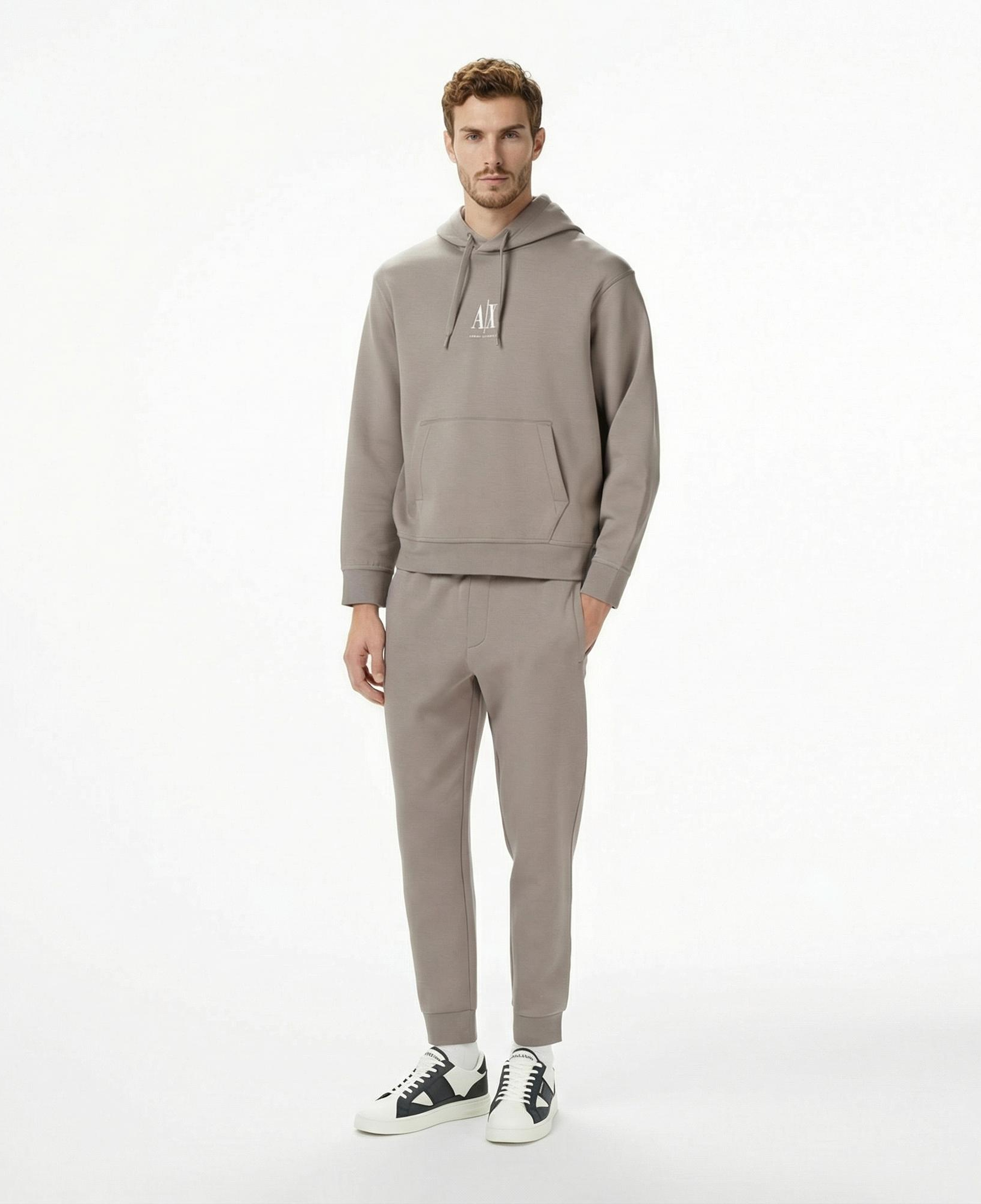 Armani Exchange Erkek Bej Sweatshirt