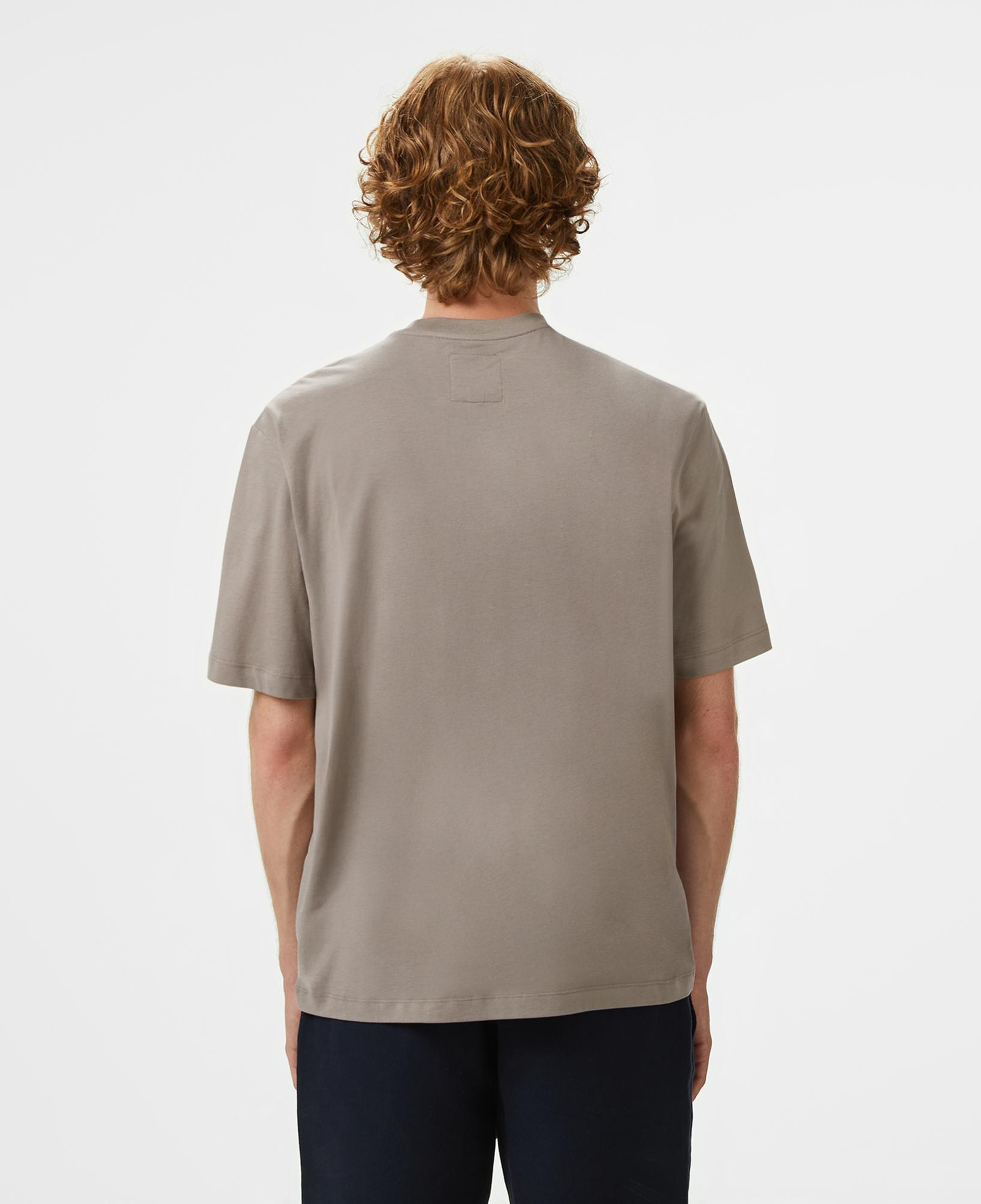 Armani Exchange Erkek Bej Bisiklet Yaka T-Shirt