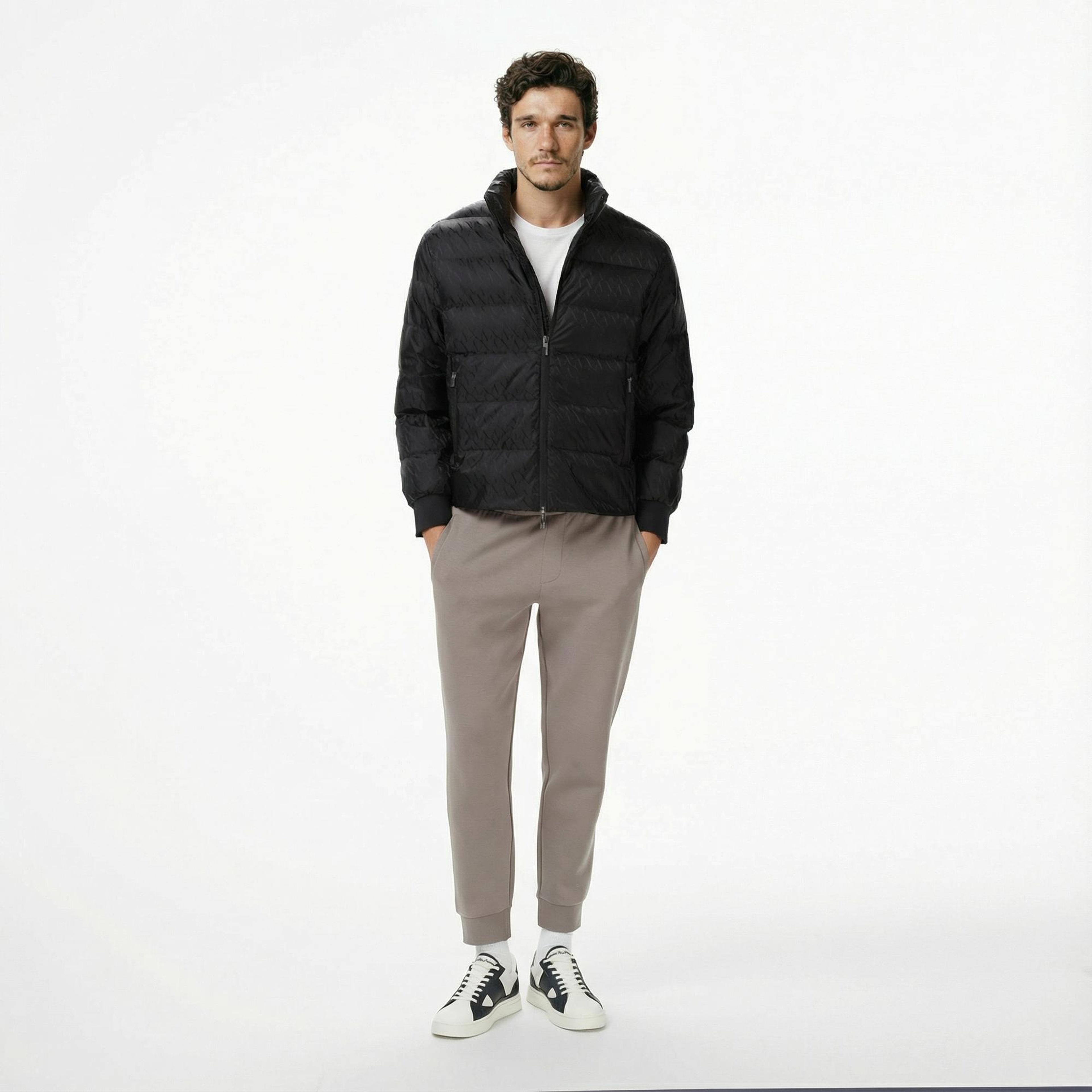 Armani Exchange Erkek Siyah Mont