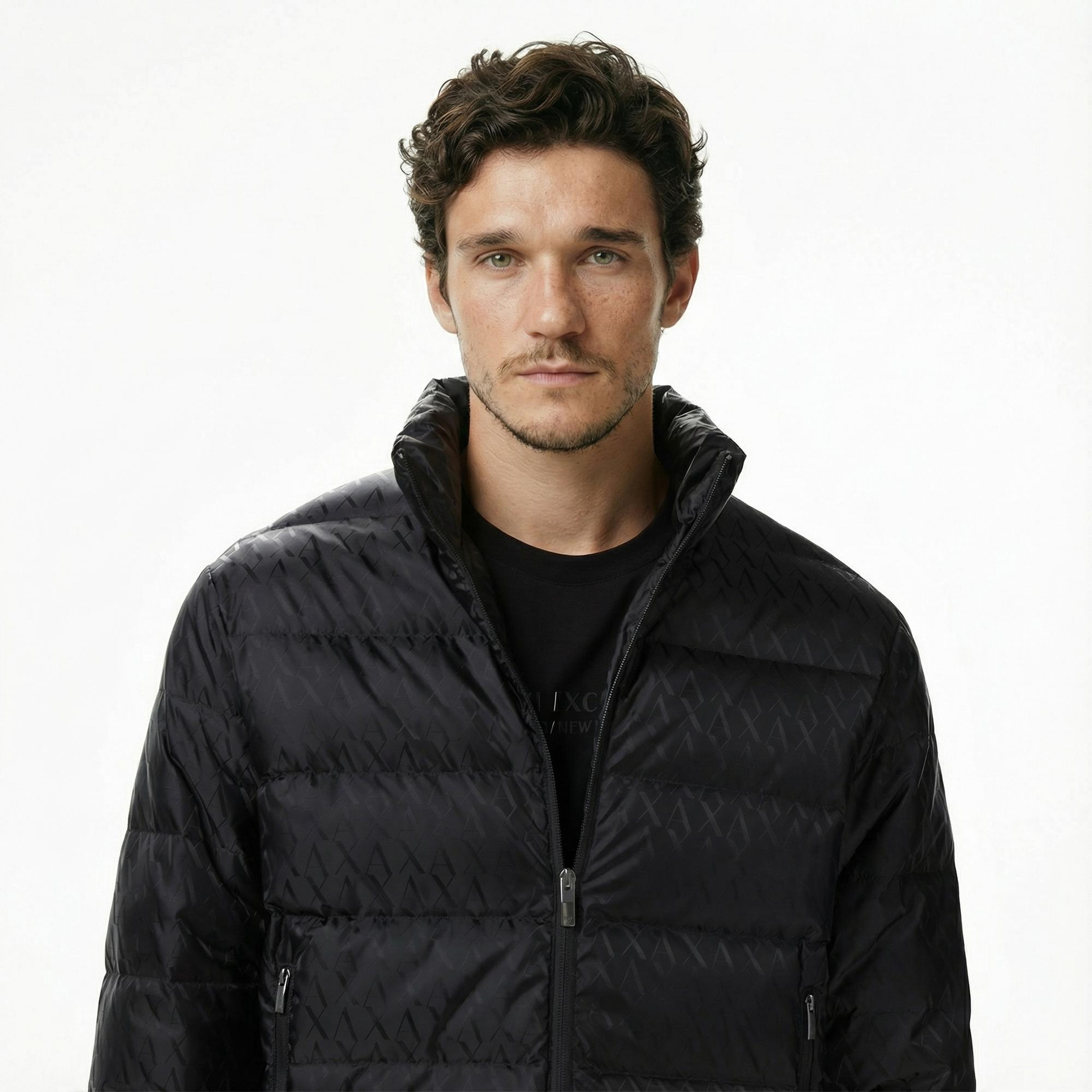 Armani Exchange Erkek Siyah Mont