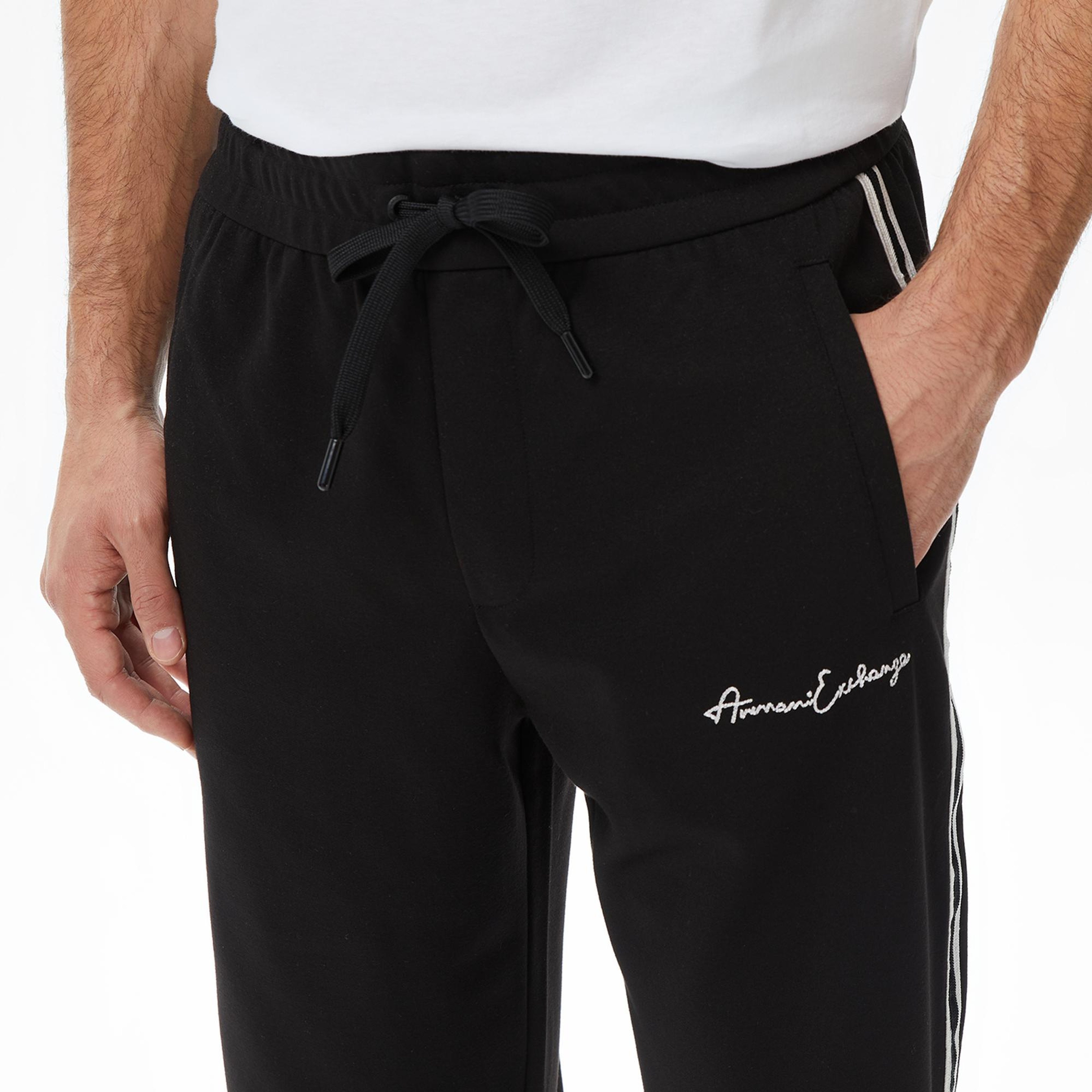 Armani Exchange Erkek Siyah Eşofman Altı
