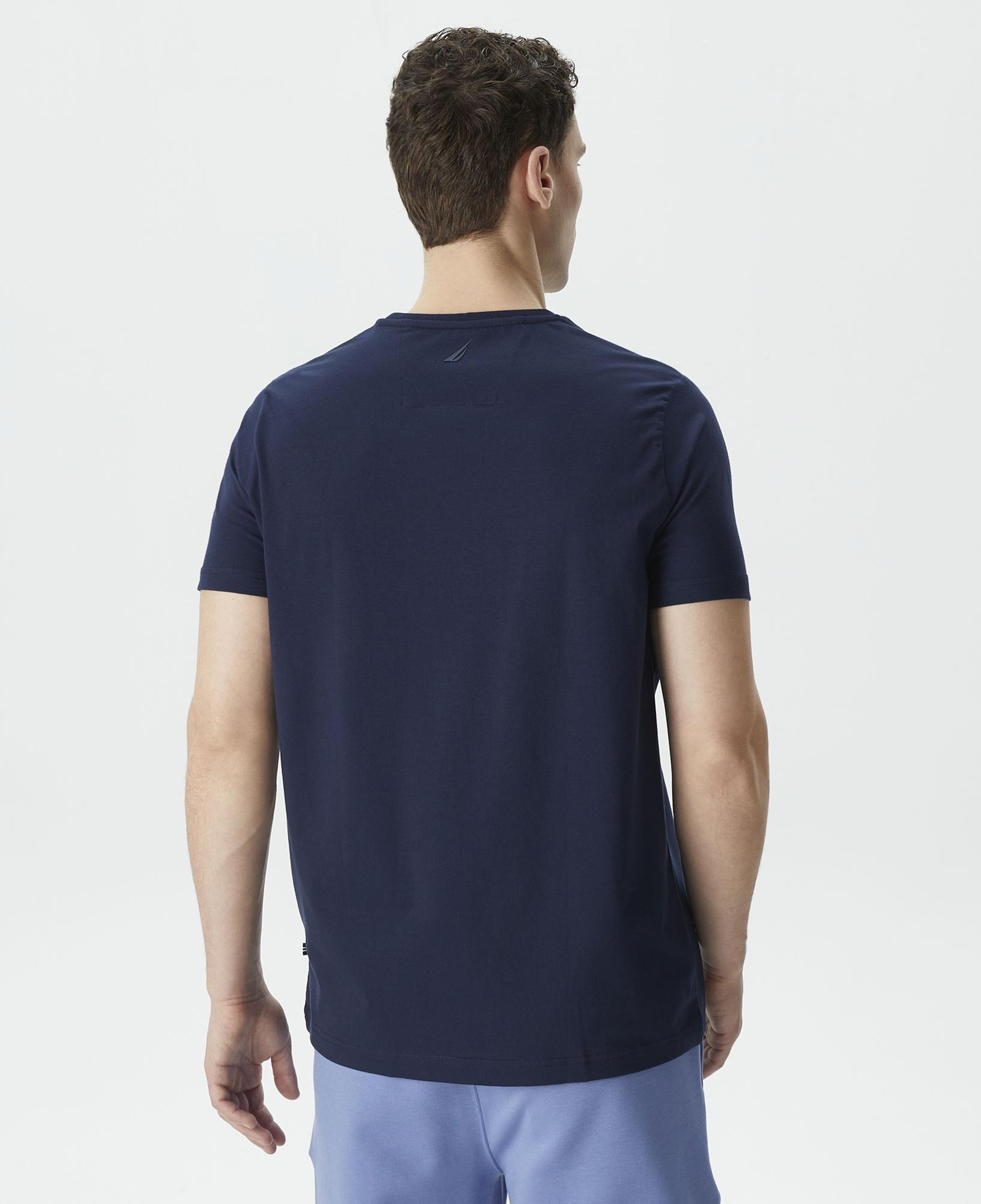 Nautica Erkek Lacivert Standart Fit T-Shirt