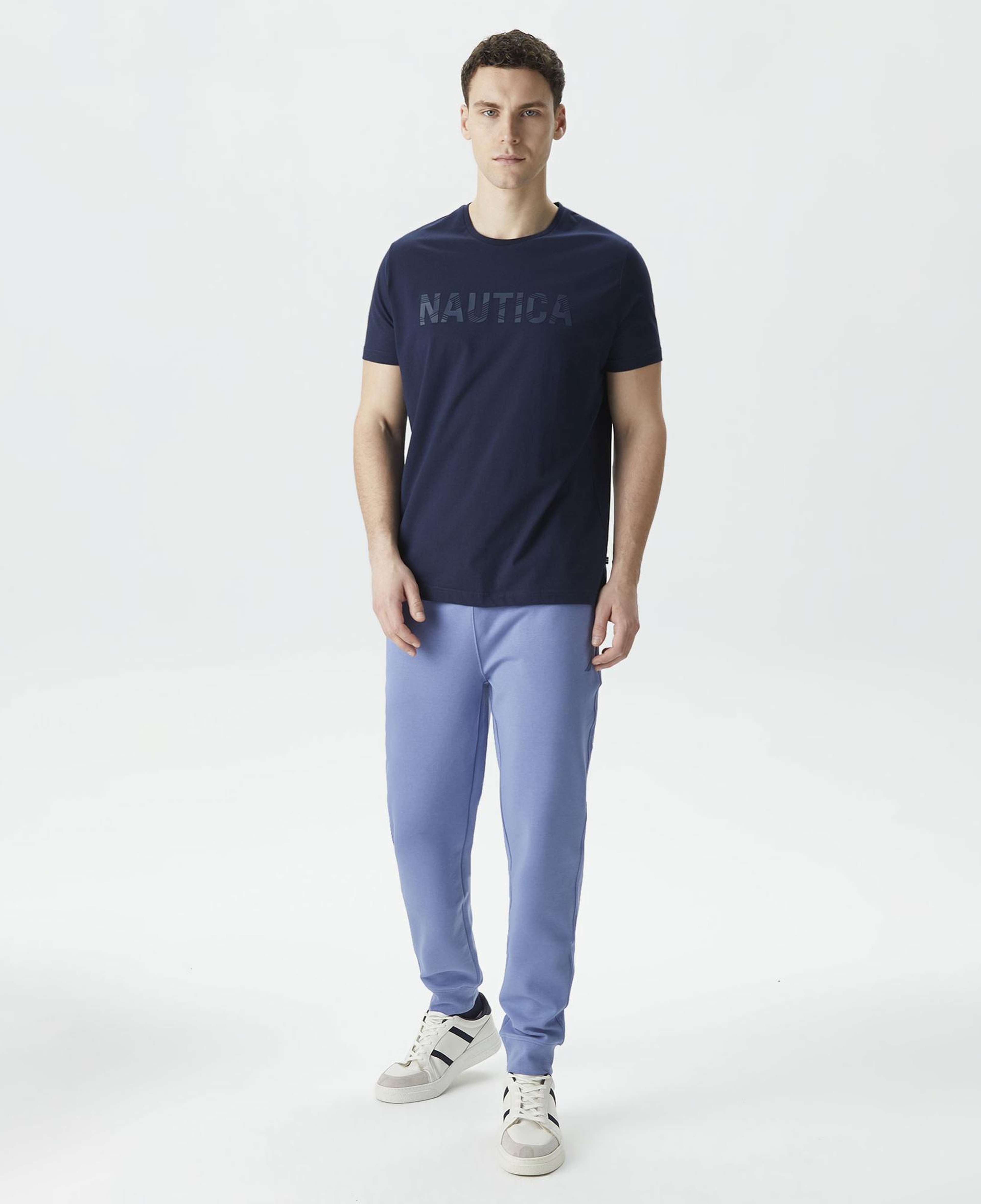 Nautica Erkek Lacivert Standart Fit T-Shirt
