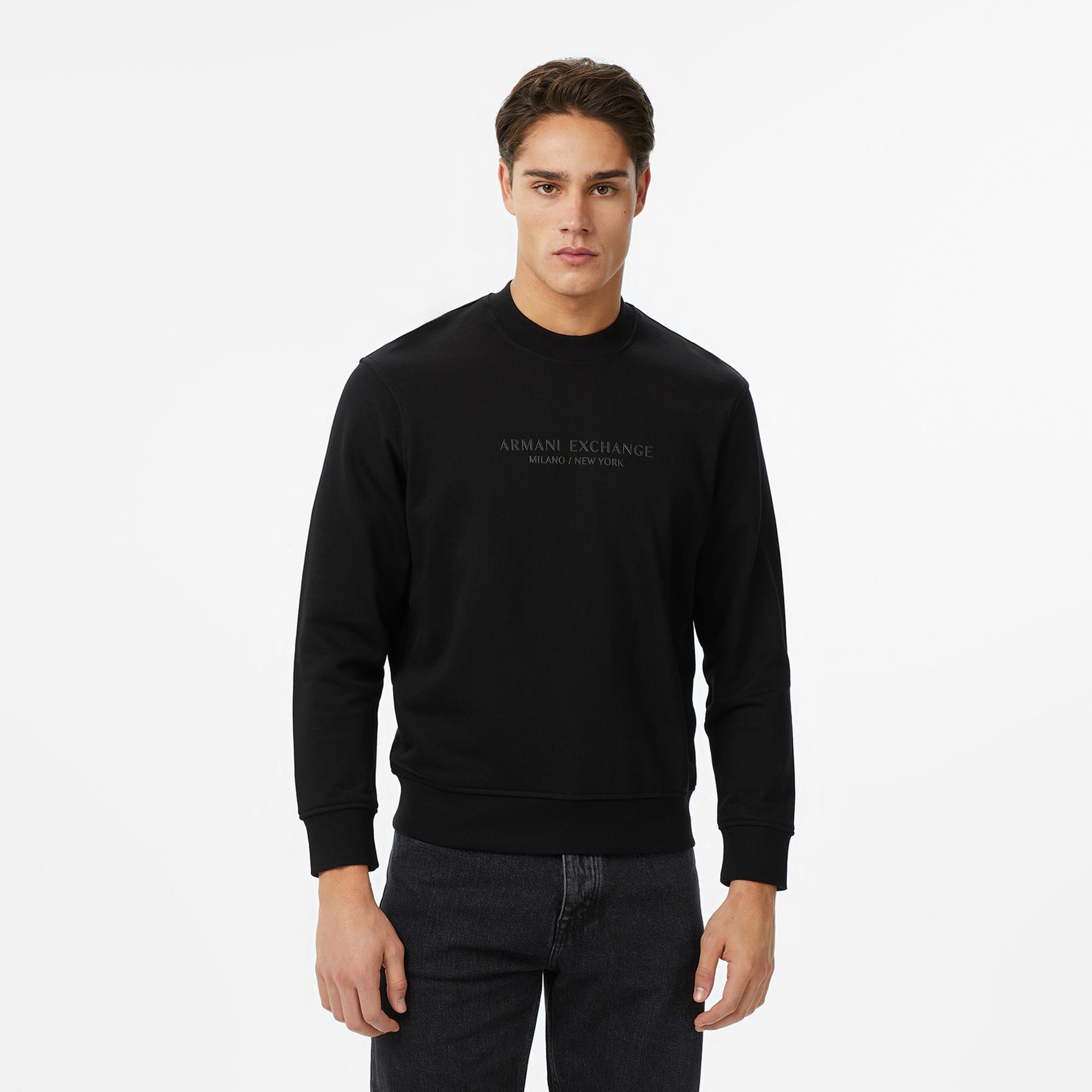 Armani Exchange Erkek Siyah Sweatshirt