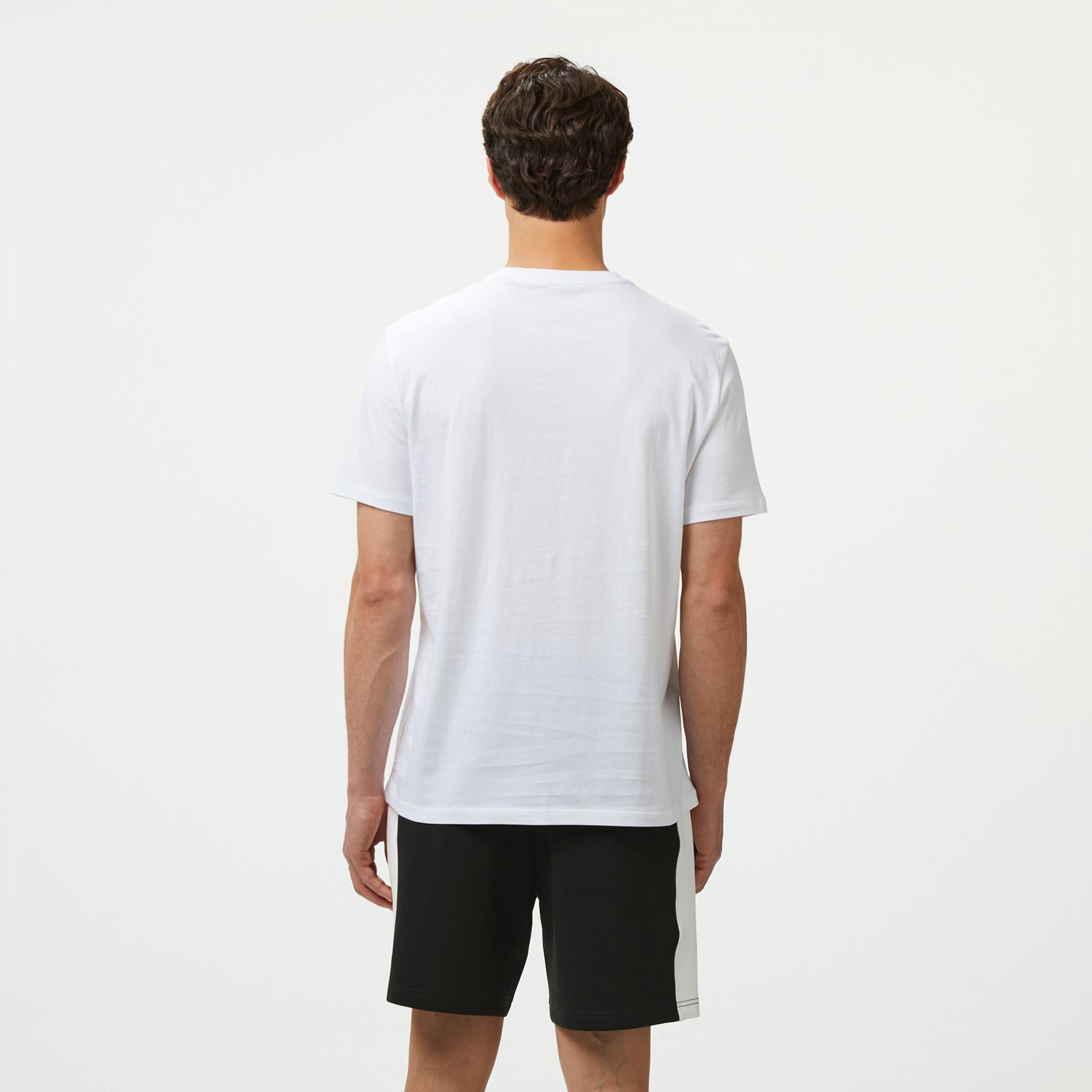 Armani Exchange Erkek Beyaz Bisiklet Yaka T-Shirt