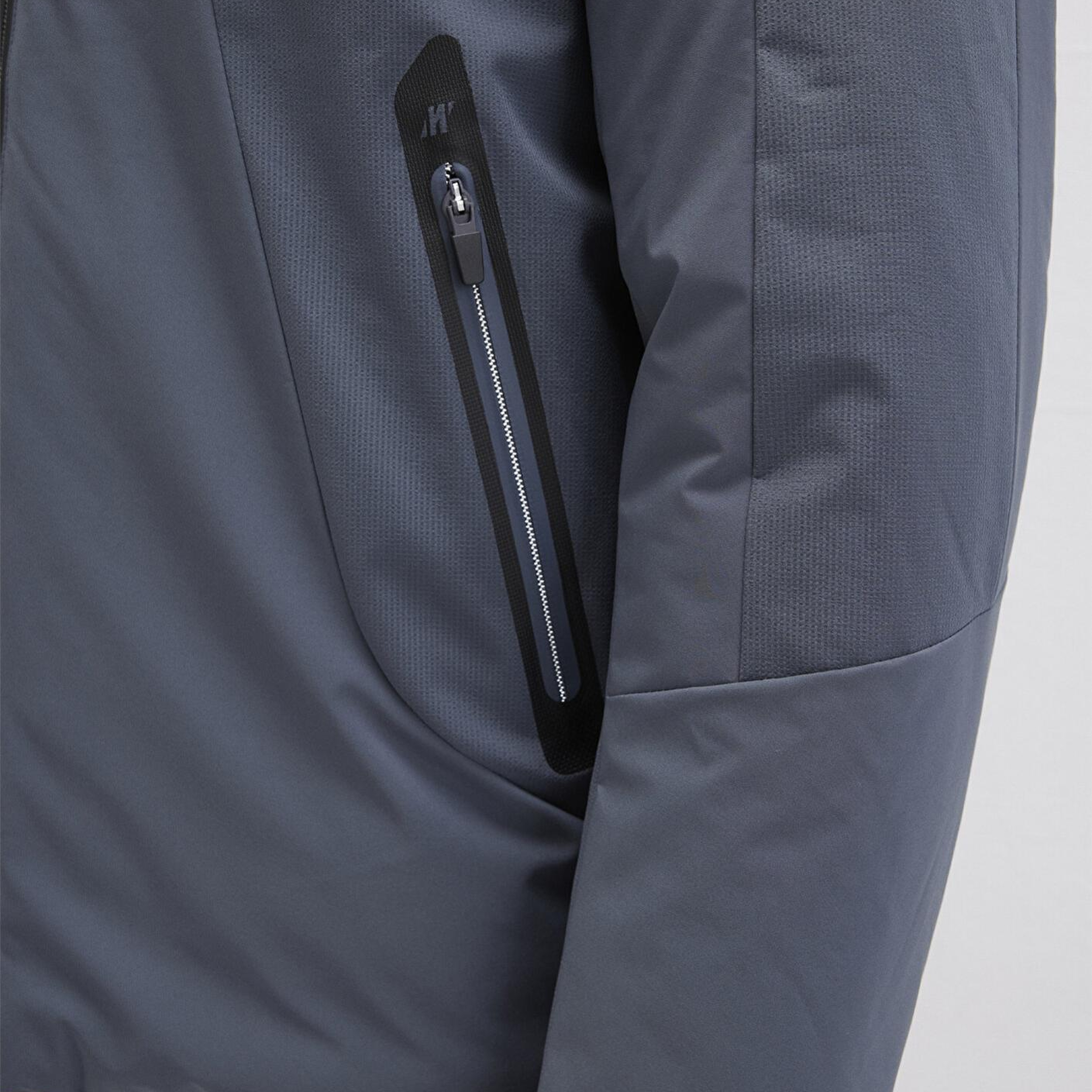 Mavi Su İtici Kapüşonlu Gri Şişme Mont 0110663-80776