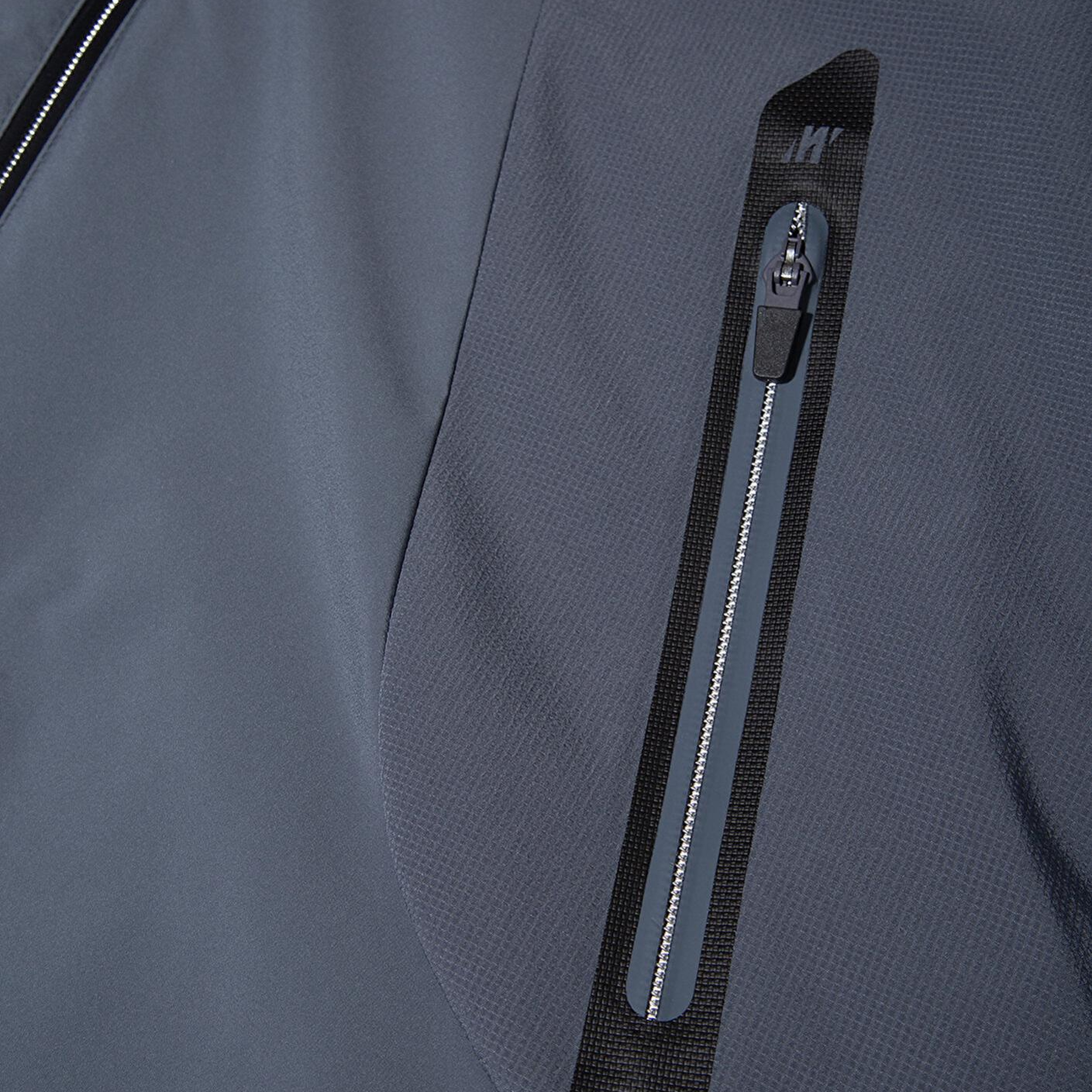 Mavi Su İtici Kapüşonlu Gri Şişme Mont 0110663-80776