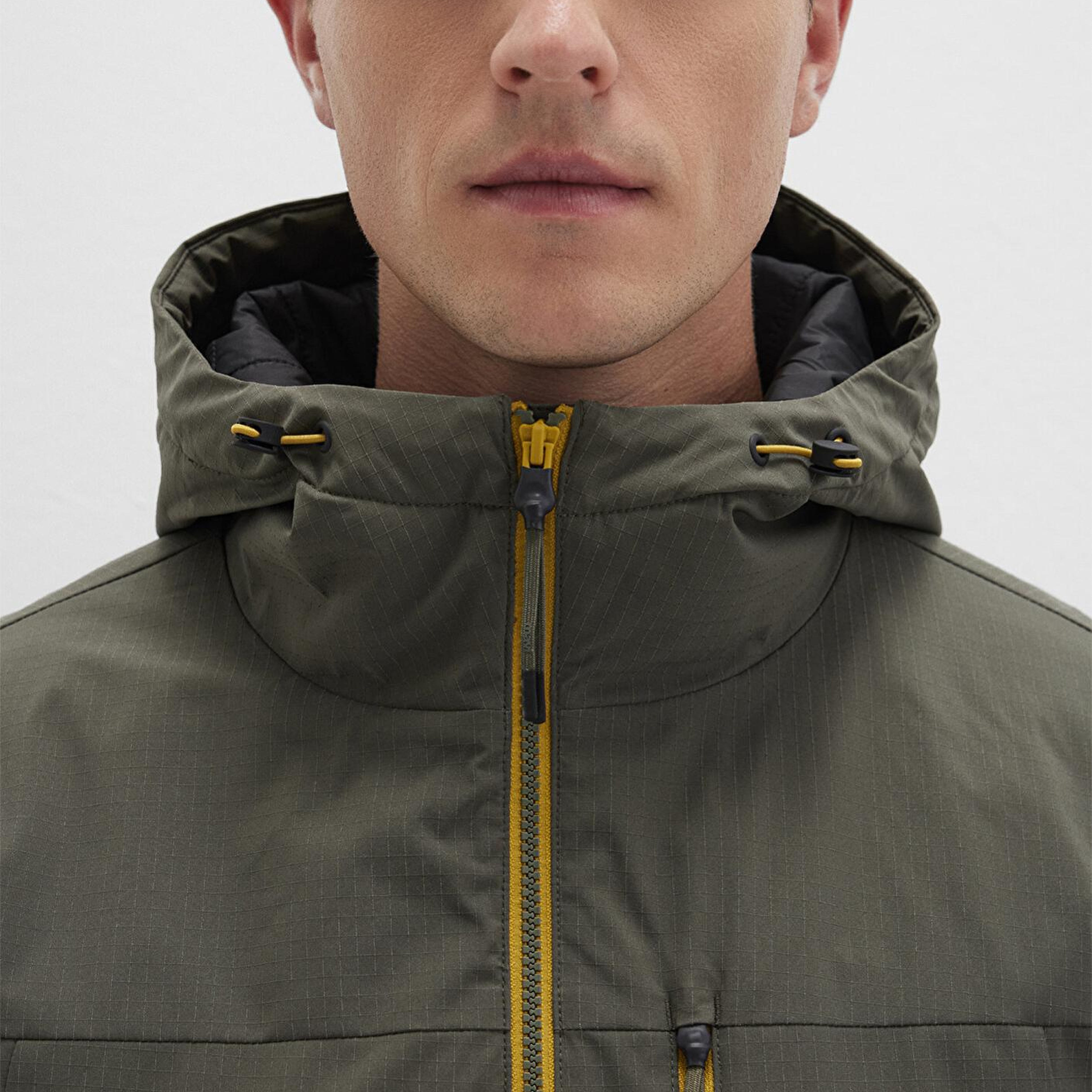 Mavi Kapüşonlu Yeşil Ceket Regular Fit / Normal Kesim 0110606-88487