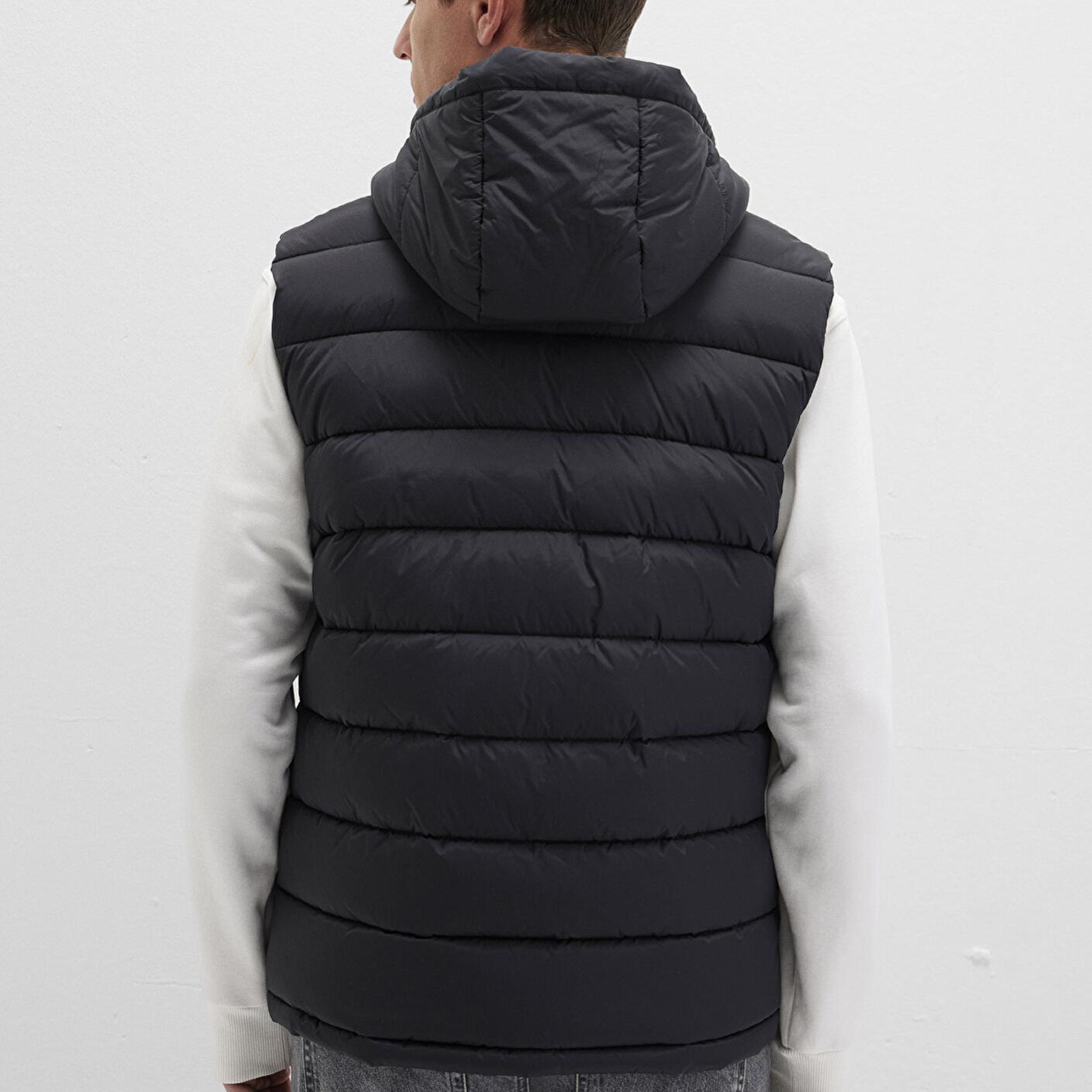 Mavi Kapüşonlu Siyah  Şişme Yelek Regular Fit / Normal Kesim 0110604-71379