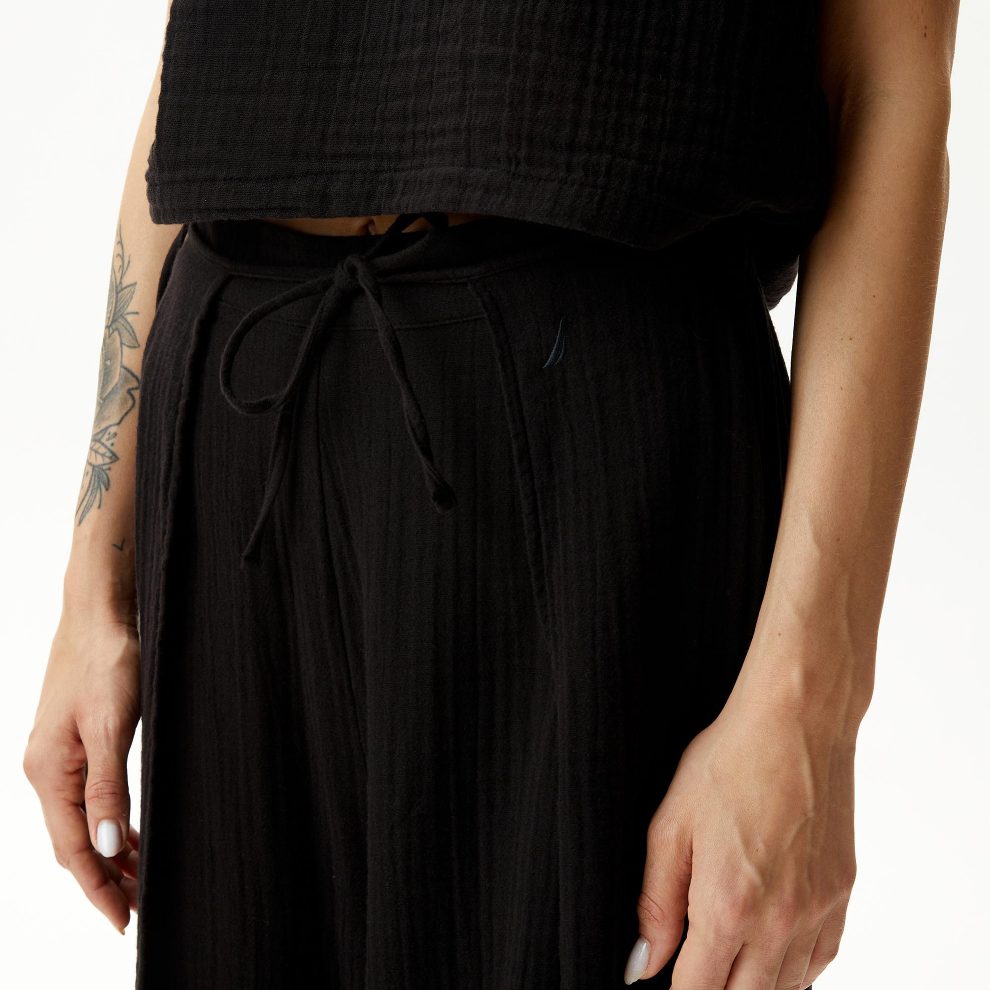 Nautica Kadın Siyah Relaxed Fit Pantolon