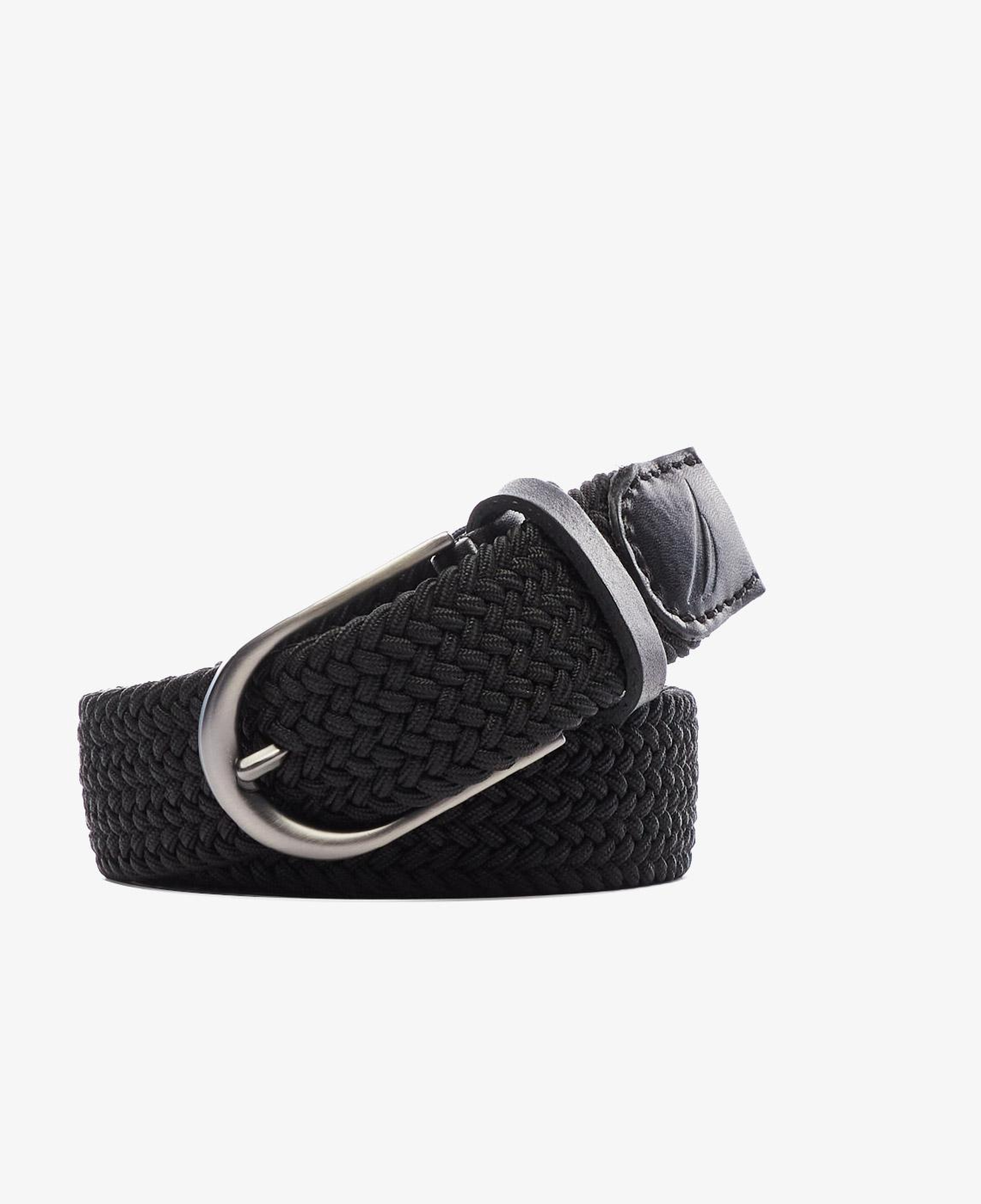 Nautica Erkek Siyah Örgü Kemer