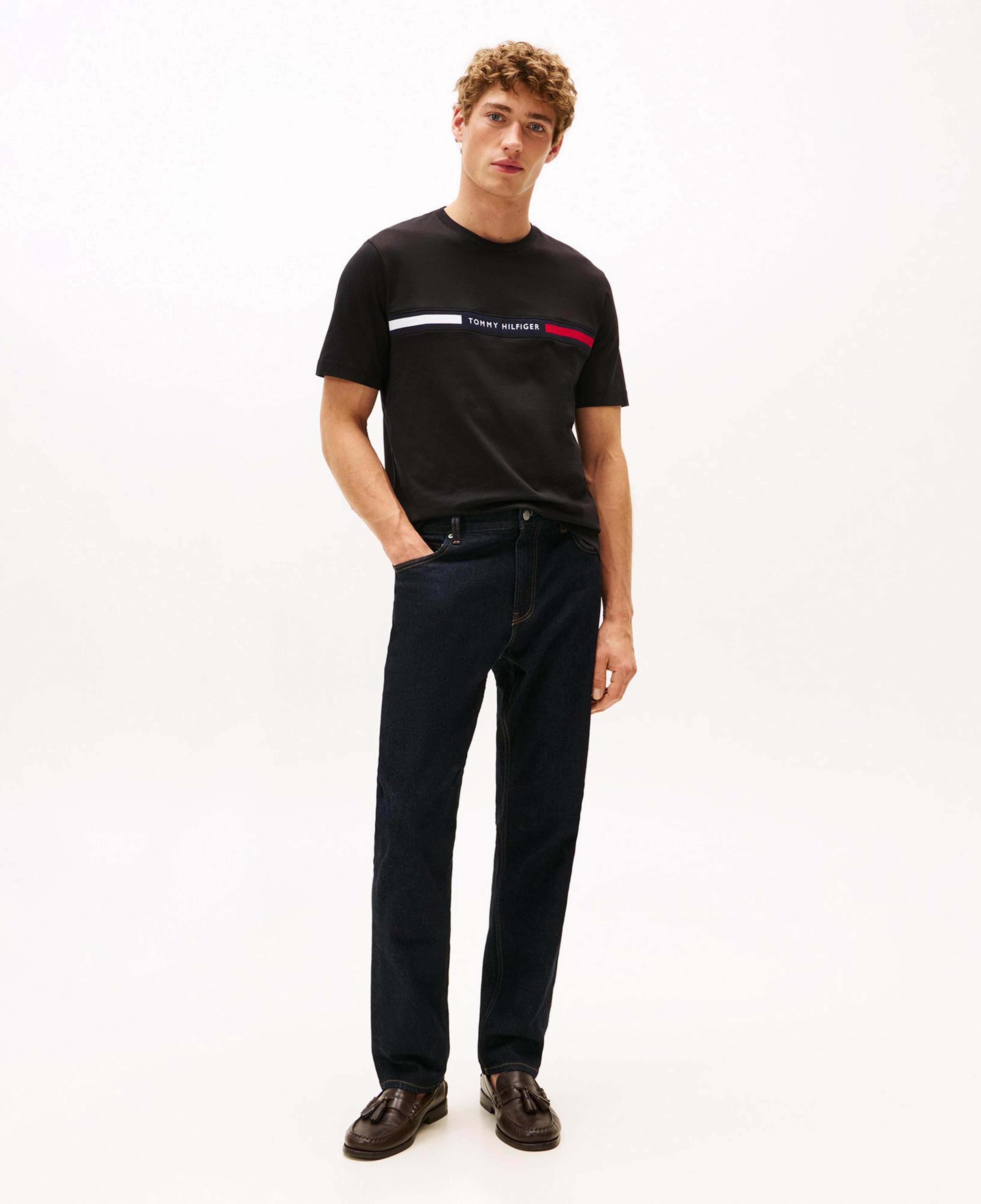 Tommy Hilfiger Brand Love Erkek Siyah T-Shirt