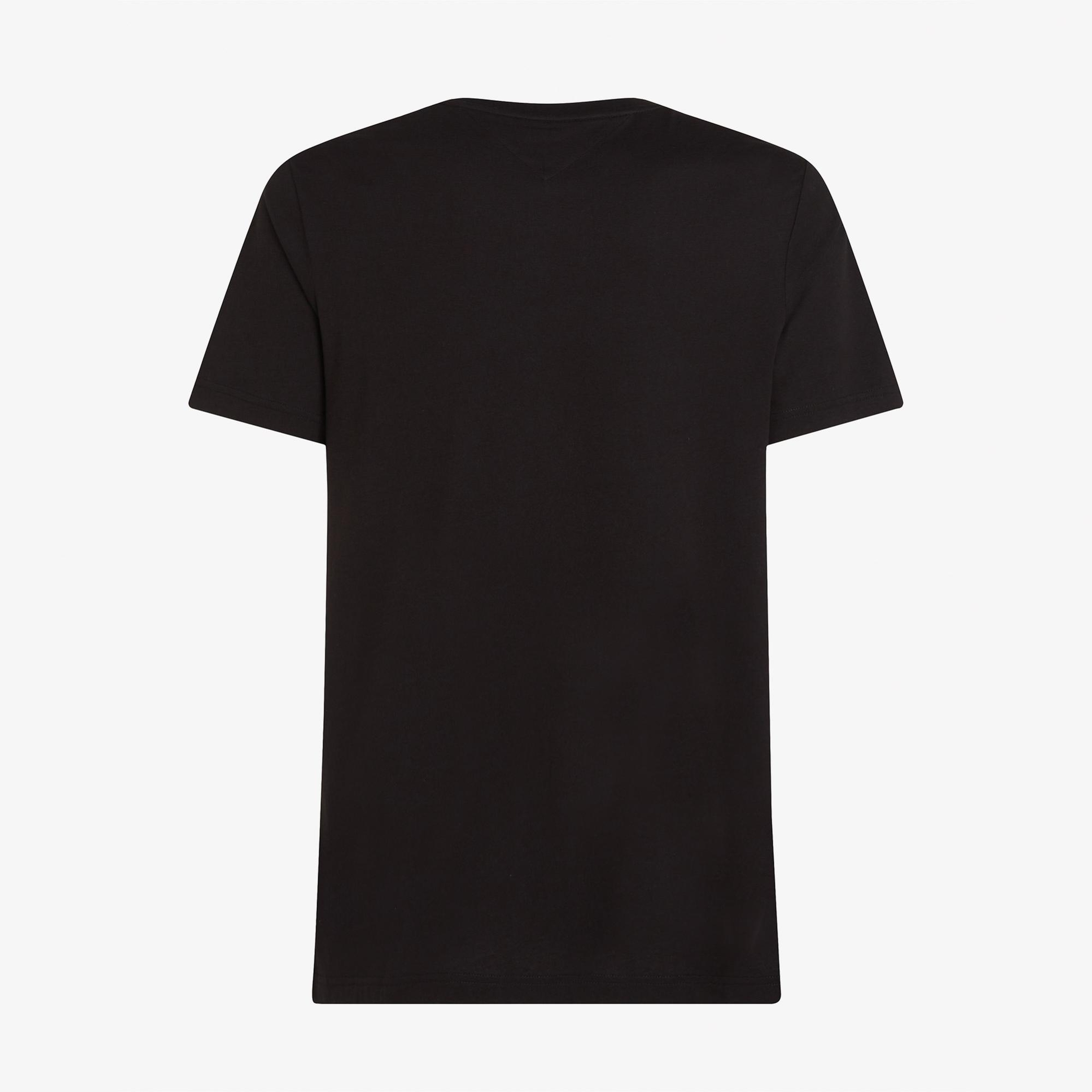 Tommy Hilfiger Brand Love Erkek Siyah T-Shirt