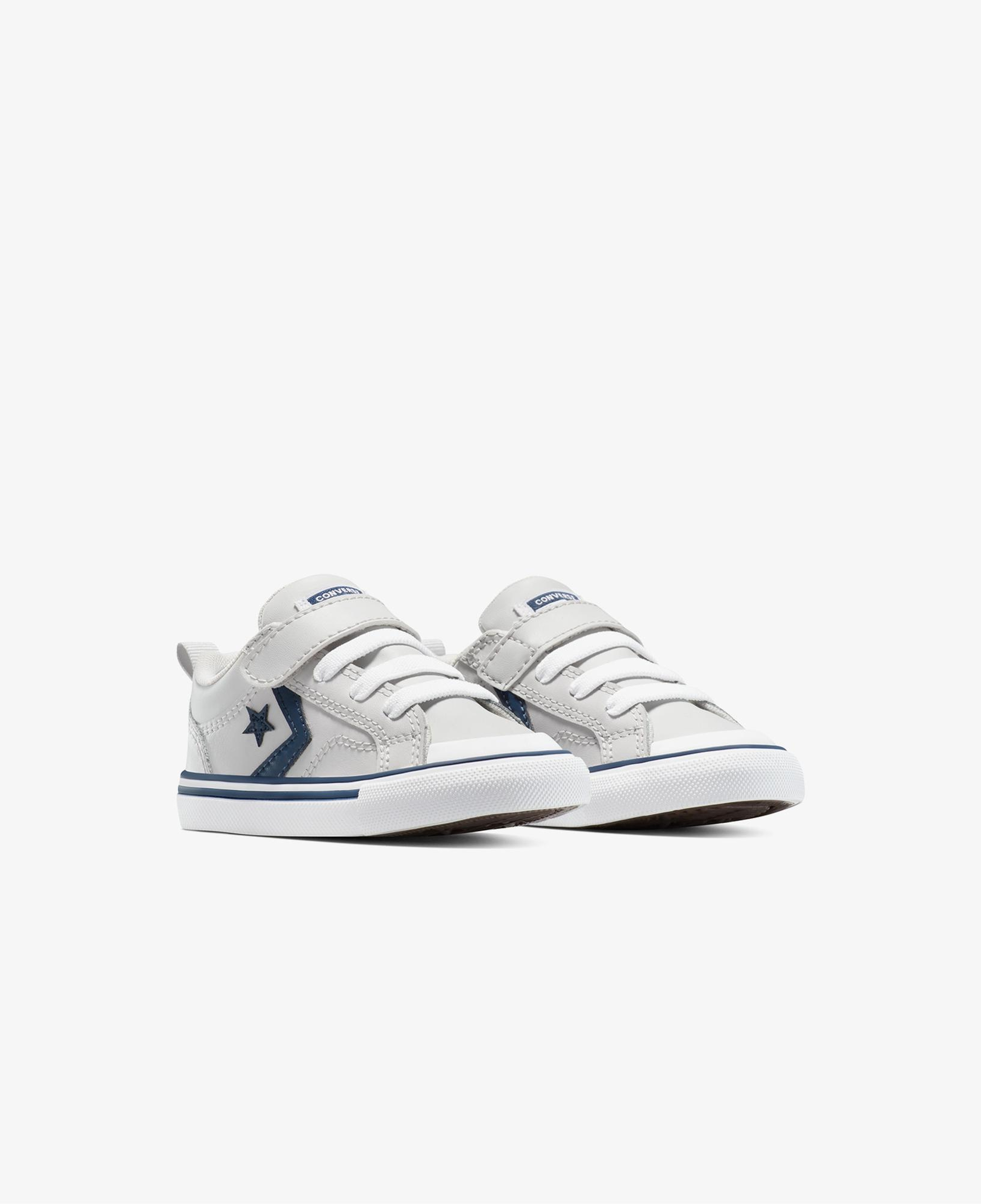 Converse Pro Blaze Strap Leather Easy On Çocuk Gri Sneaker