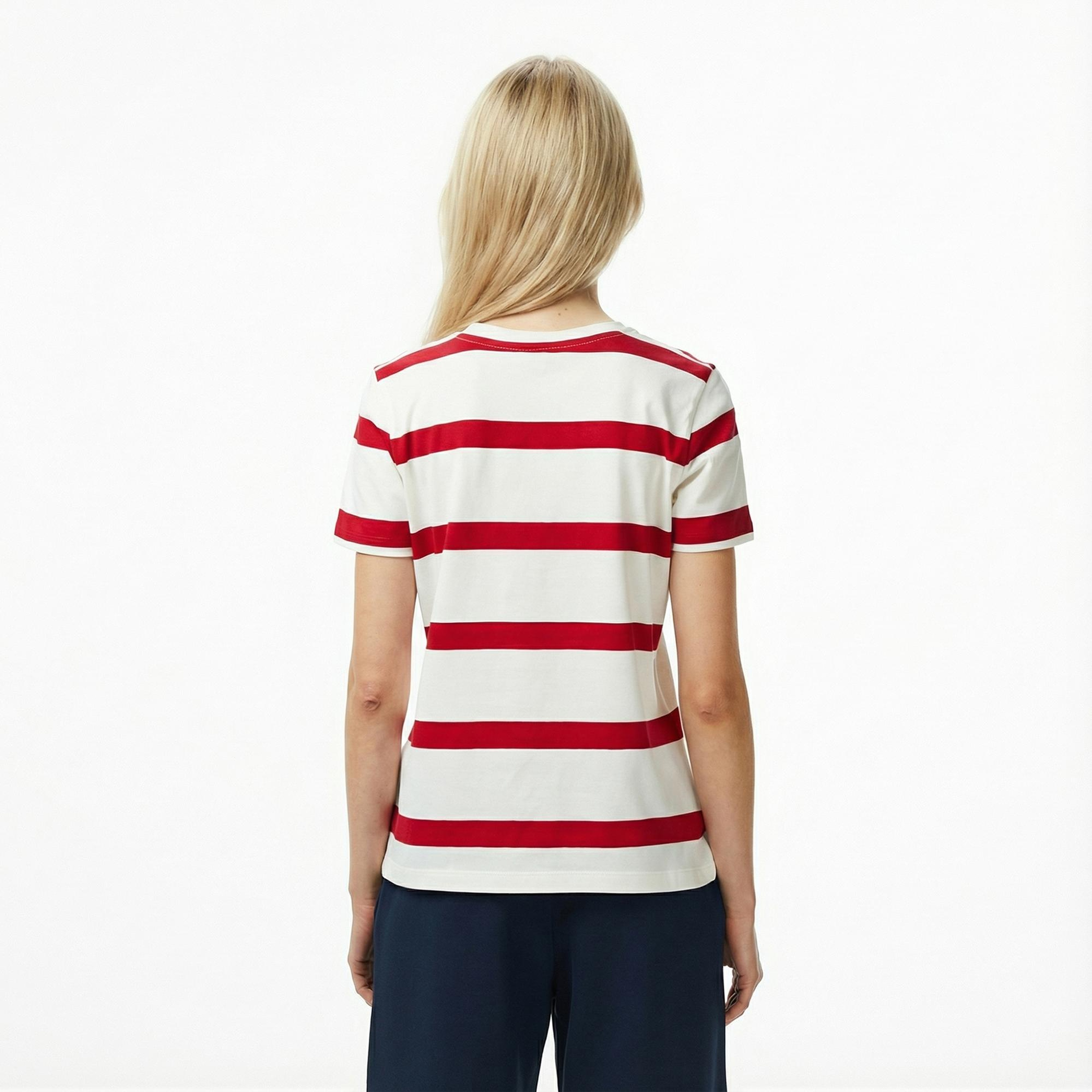 Tommy Hilfiger Script Regular Kadın Beyaz T-Shirt