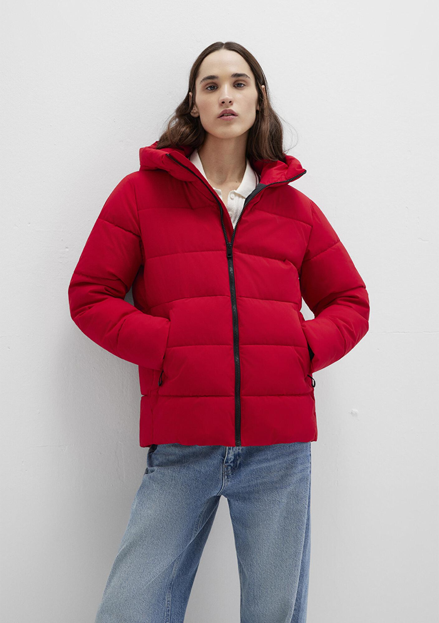 Mavi Su İtici Kırmızı Şişme Mont 1110704-90367