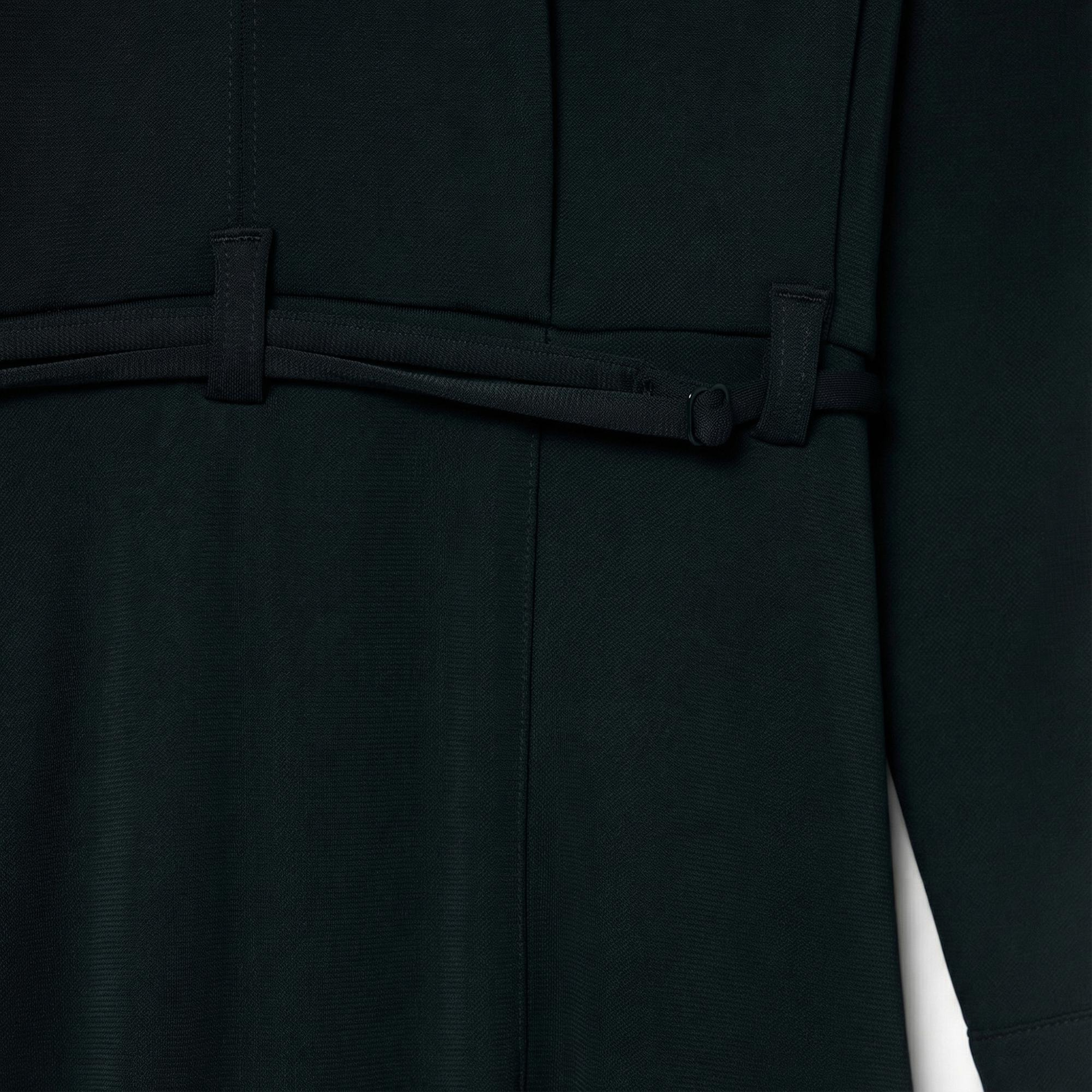 Lacoste Runway Kadın Polo Yaka Koyu Yeşil Elbise