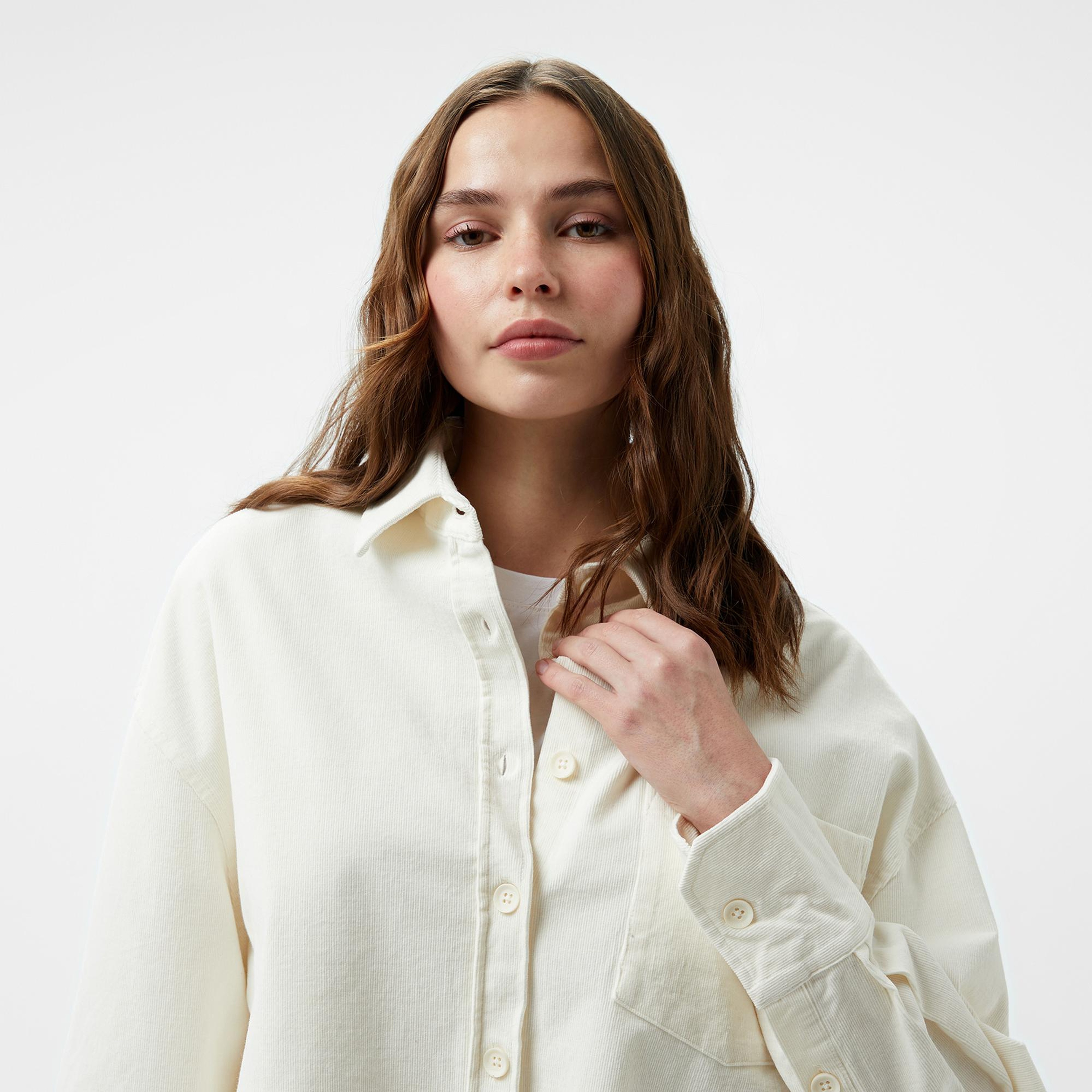 Nautica Kadın Beyaz Regular Fit Gömlek