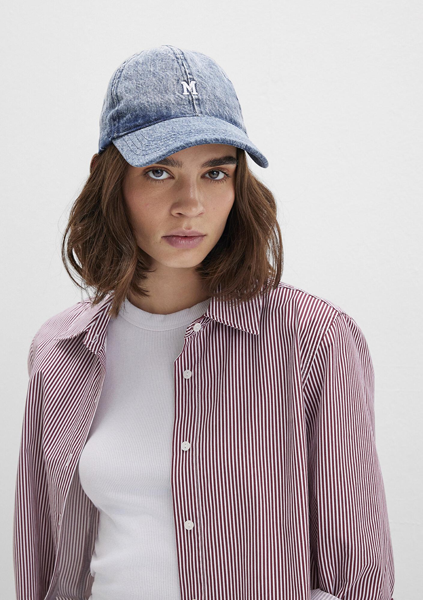 Mavi M Nakışlı Denim Şapka 1913304-84596