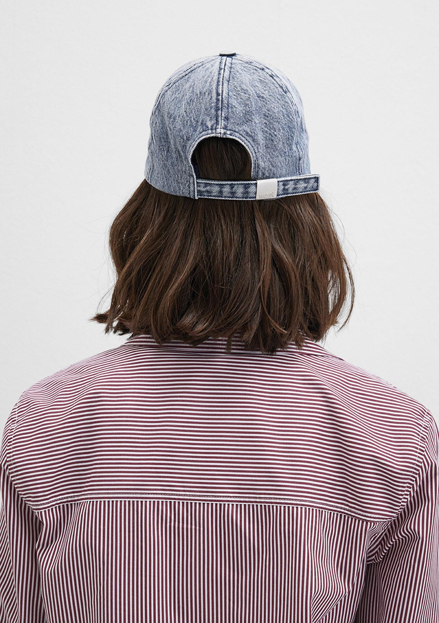 Mavi M Nakışlı Denim Şapka 1913304-84596