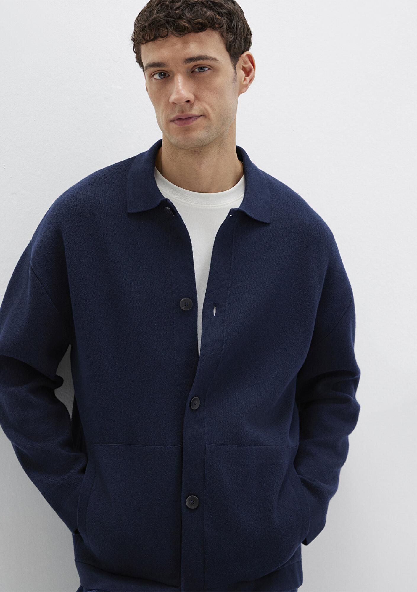 Mavi Mavi Black Lacivert Hırka Regular Fit / Normal Kesim 0710298-70490