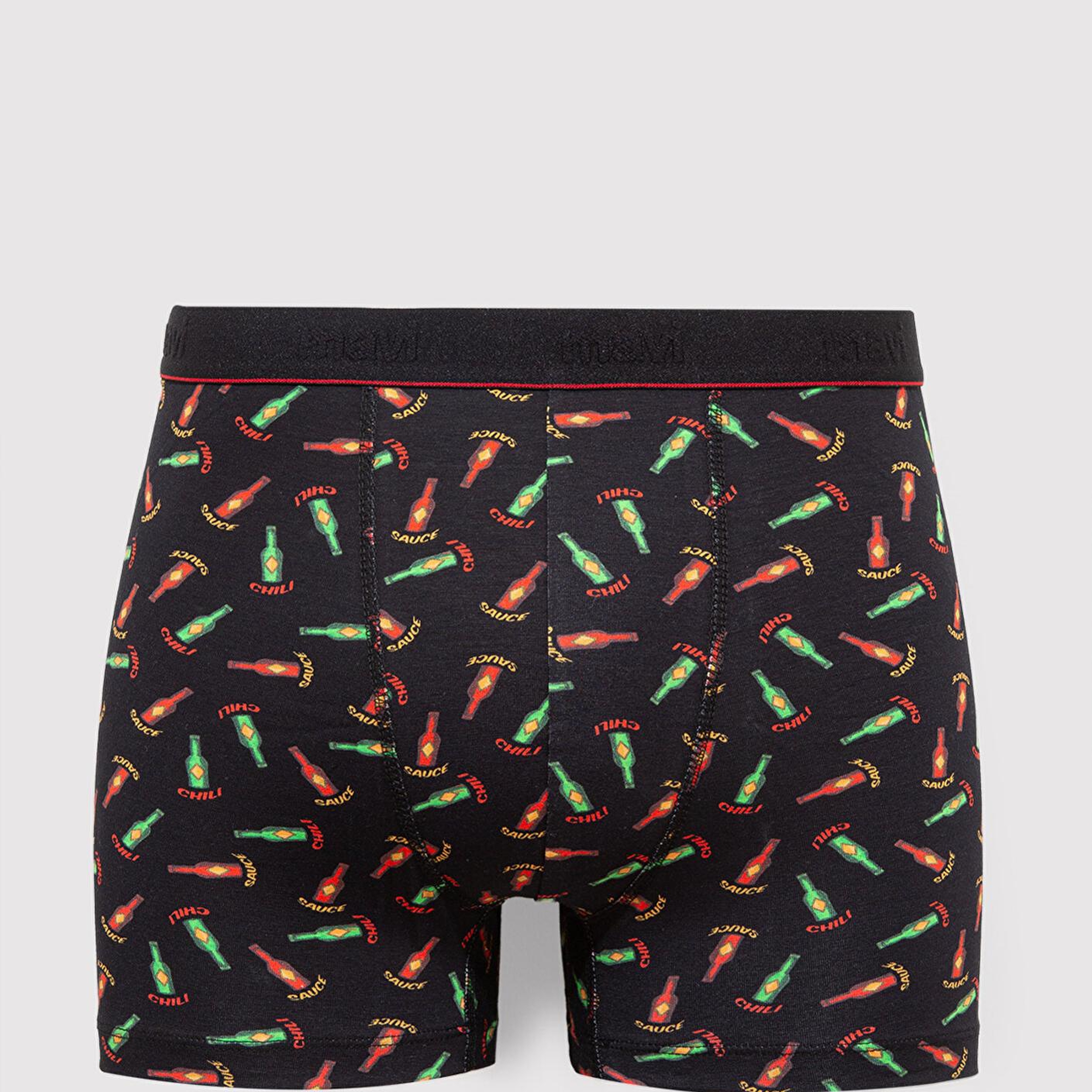 Mavi Baskılı Siyah Boxer 0911822-900