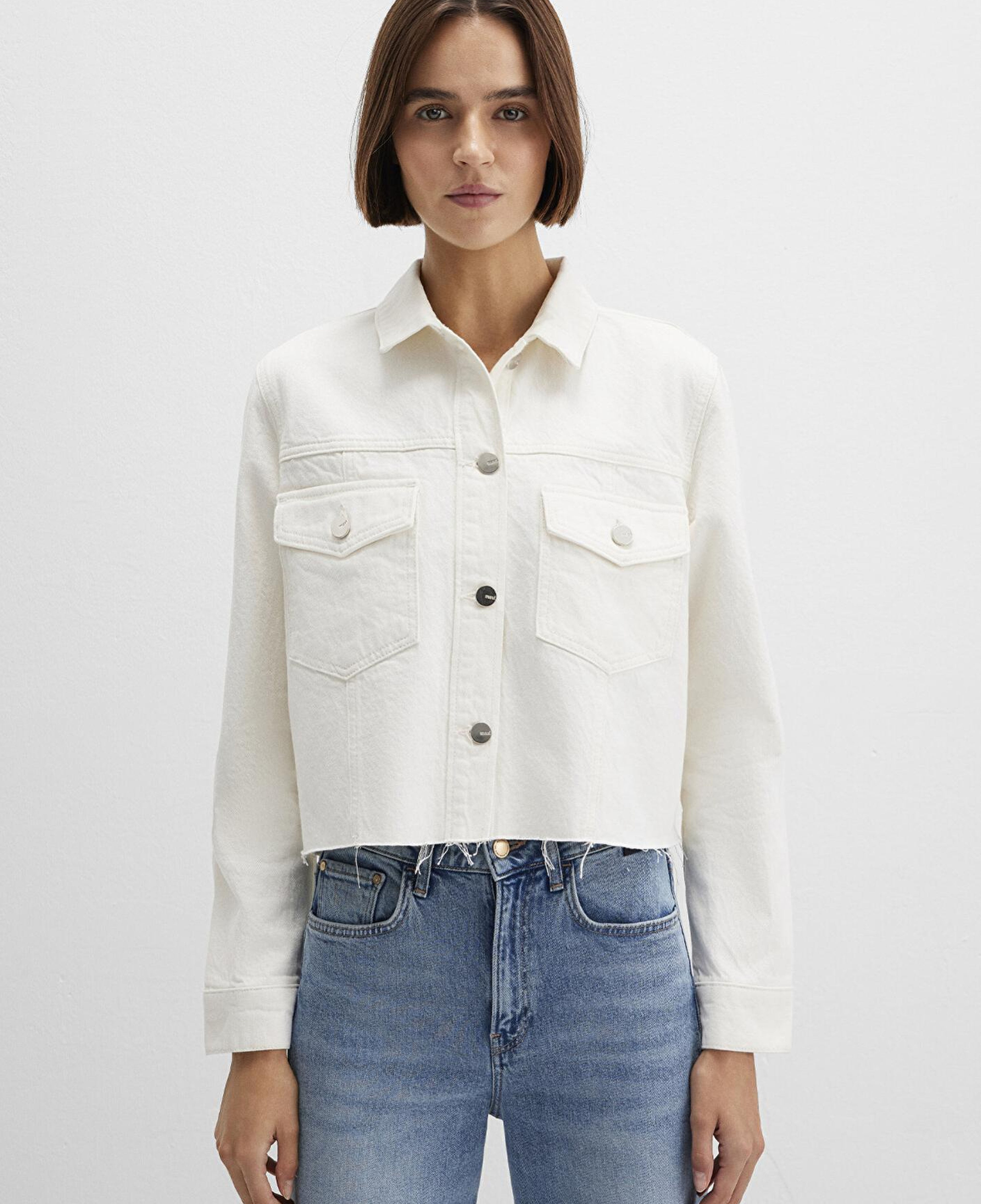 Mavi Thalia Mavi Premium Beyaz Jean Ceket 1110289-89161