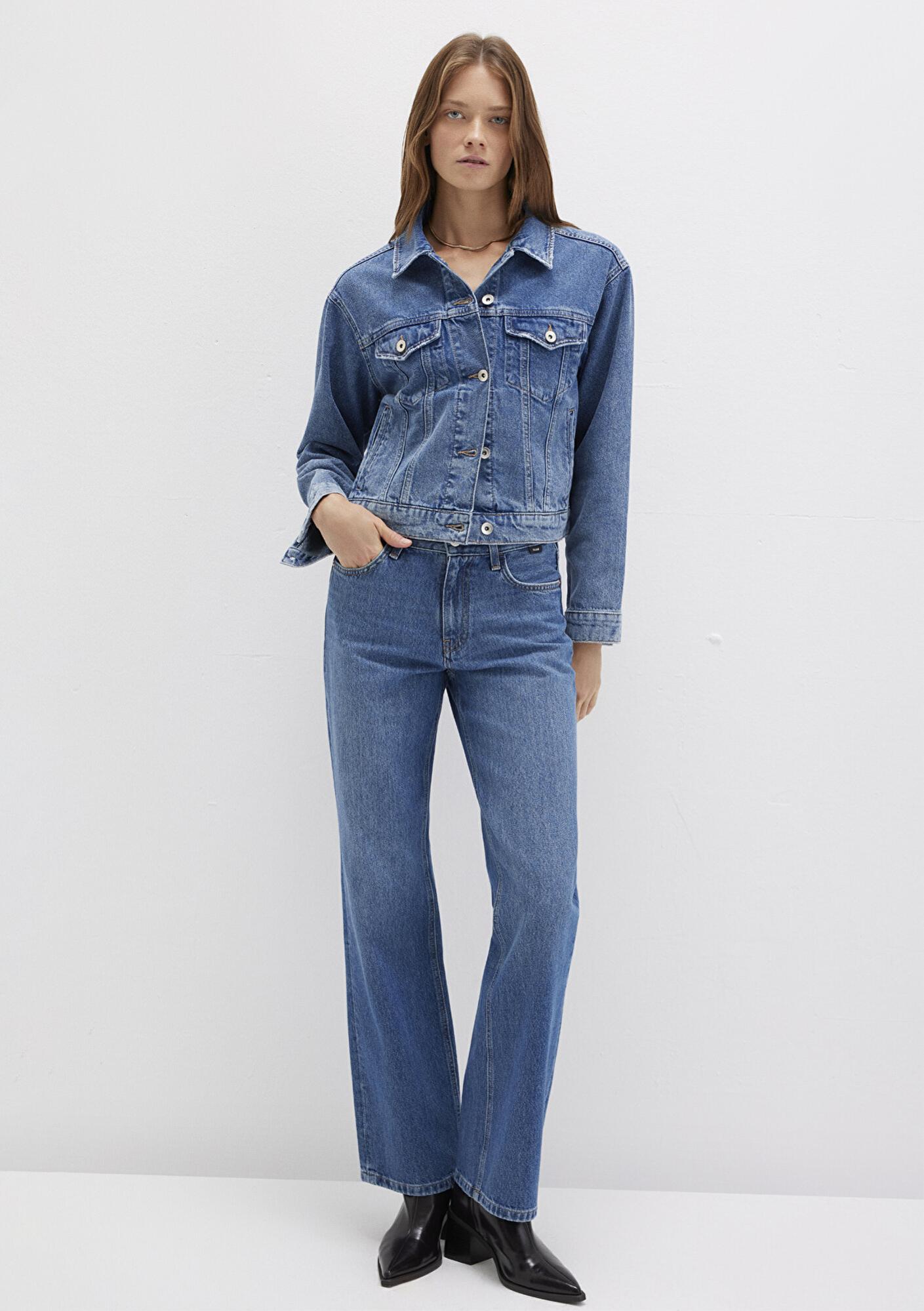 Mavi Megi Mavi Premium Indigo Mavisi Jean Ceket 1110389-89162