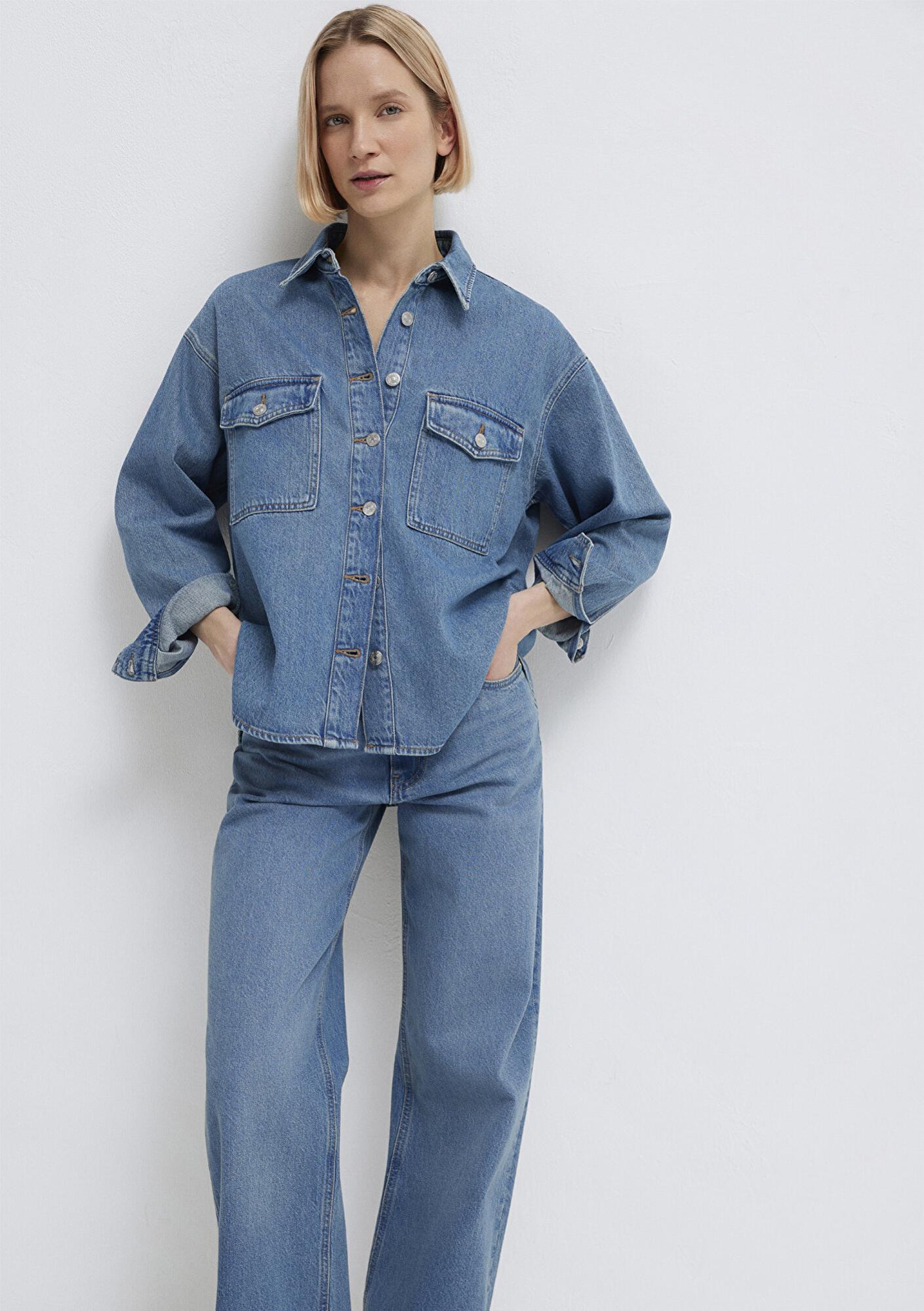 Mavi Bekka Classic Denim Indigo Mavisi Jean Gömlek Boyfriend 1211000-89250