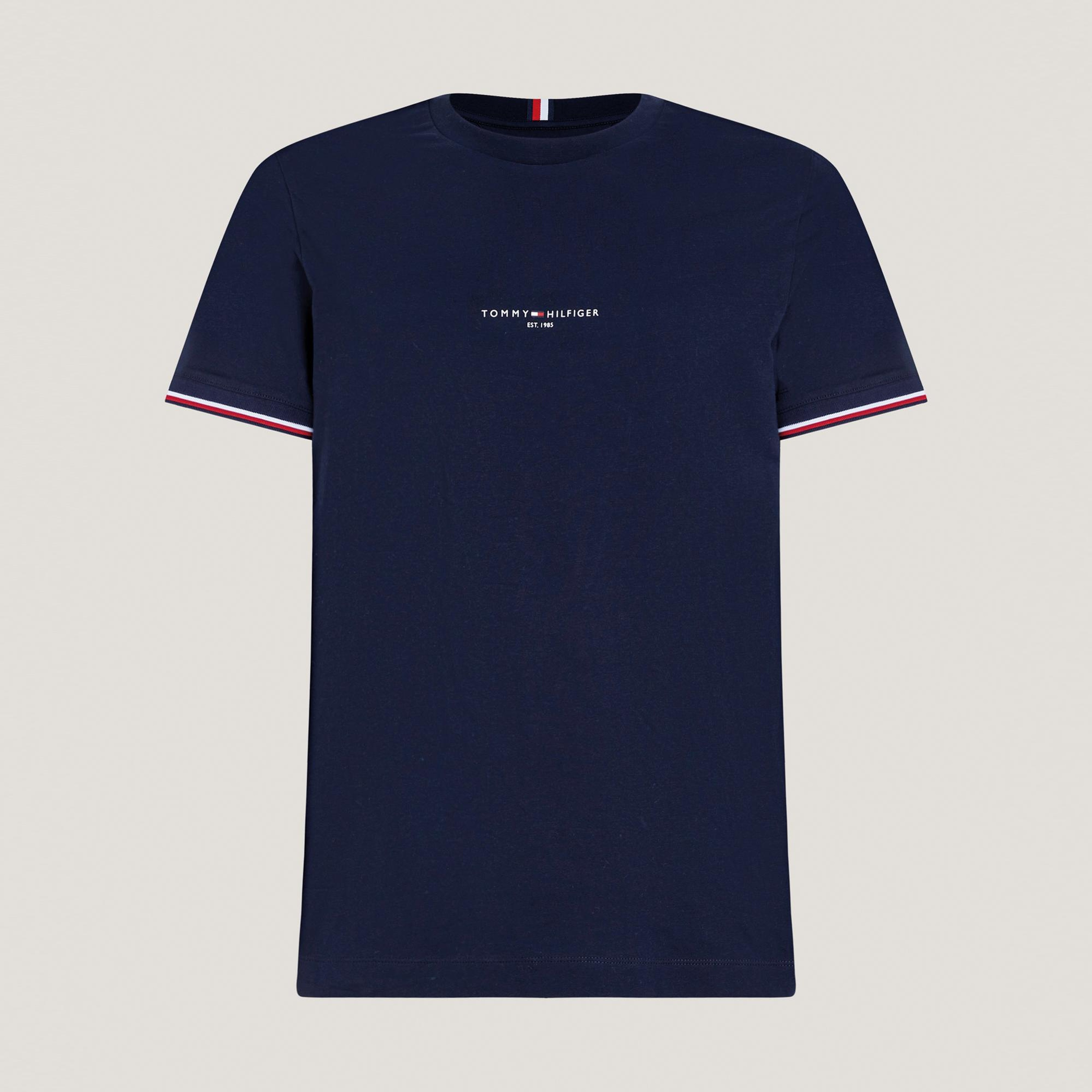 Tommy Hilfiger Logo Tipped Erkek Lacivert T-Shirt