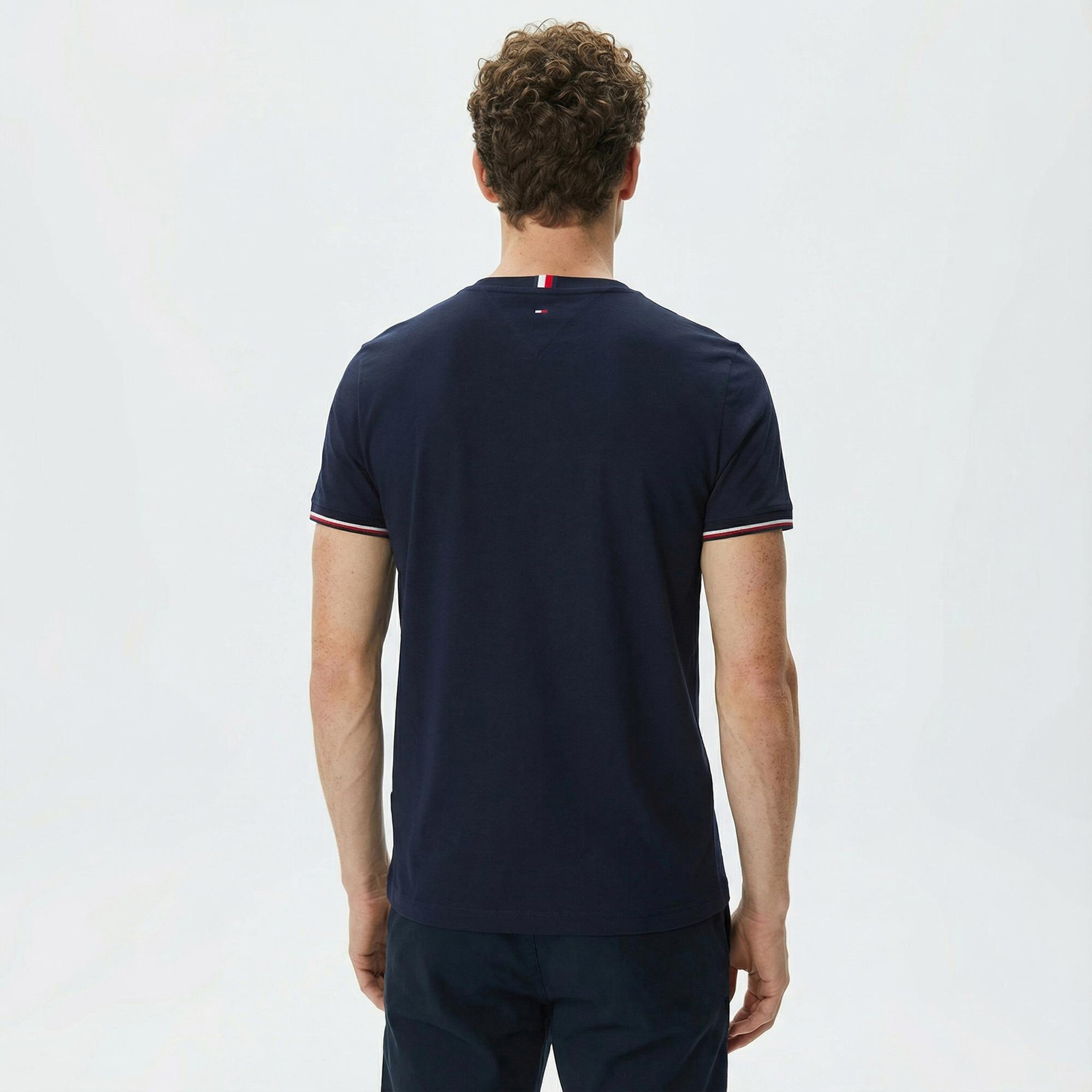 Tommy Hilfiger Logo Tipped Erkek Lacivert T-Shirt