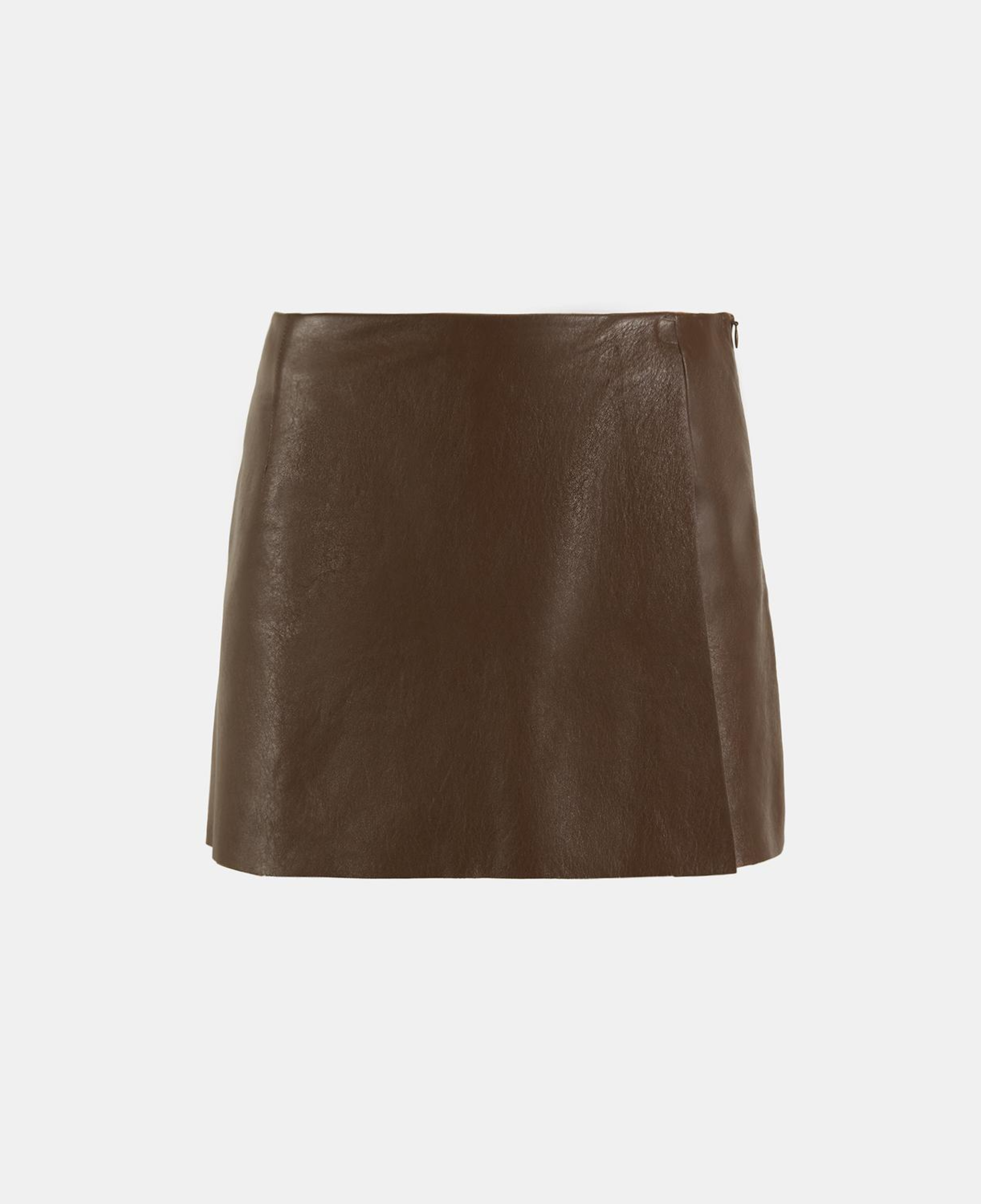 Limited Edition Kadın Taba Deri Şort Etek