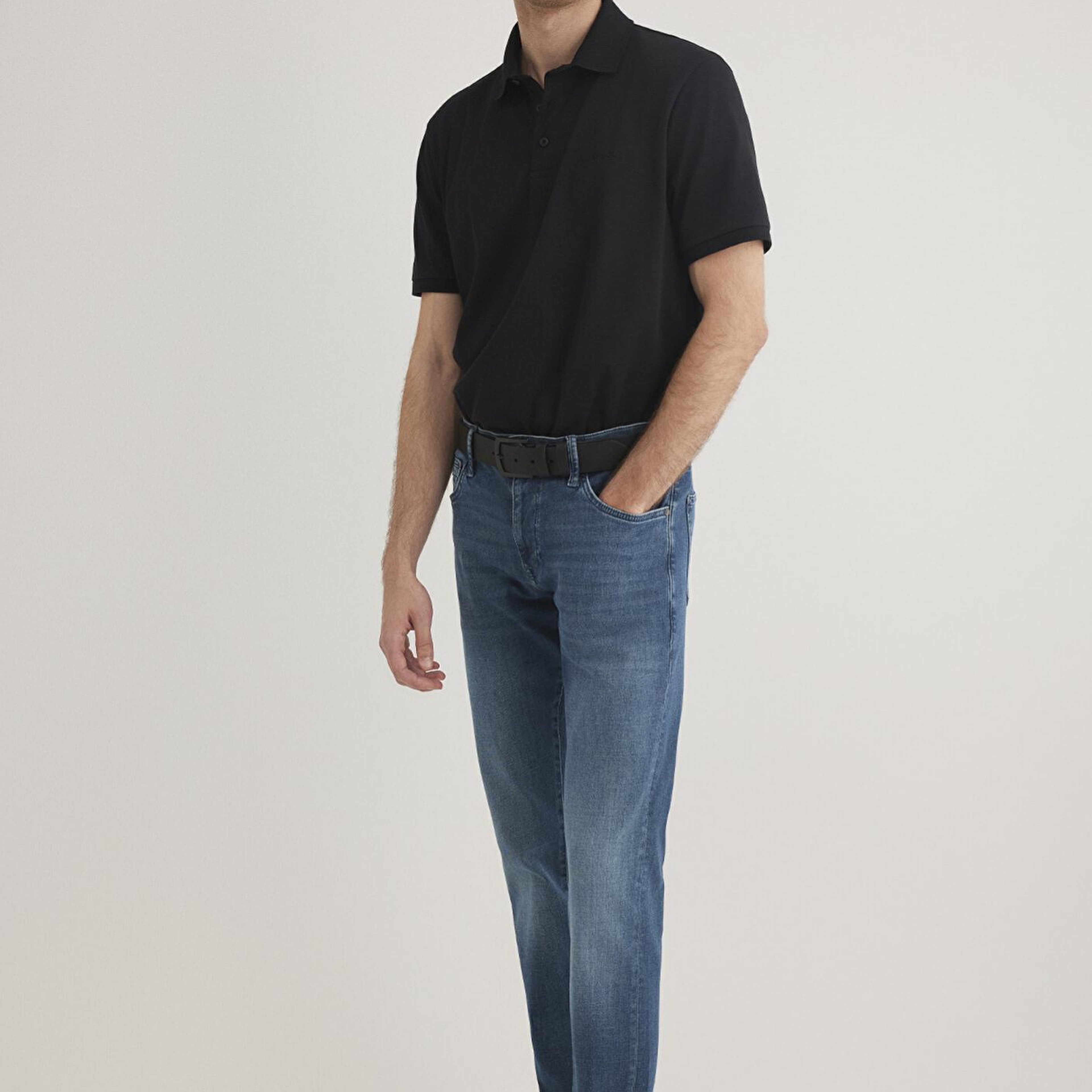 Mavi Mavi Black Siyah Polo Tişört Regular Fit / Normal Kesim 0612520-900