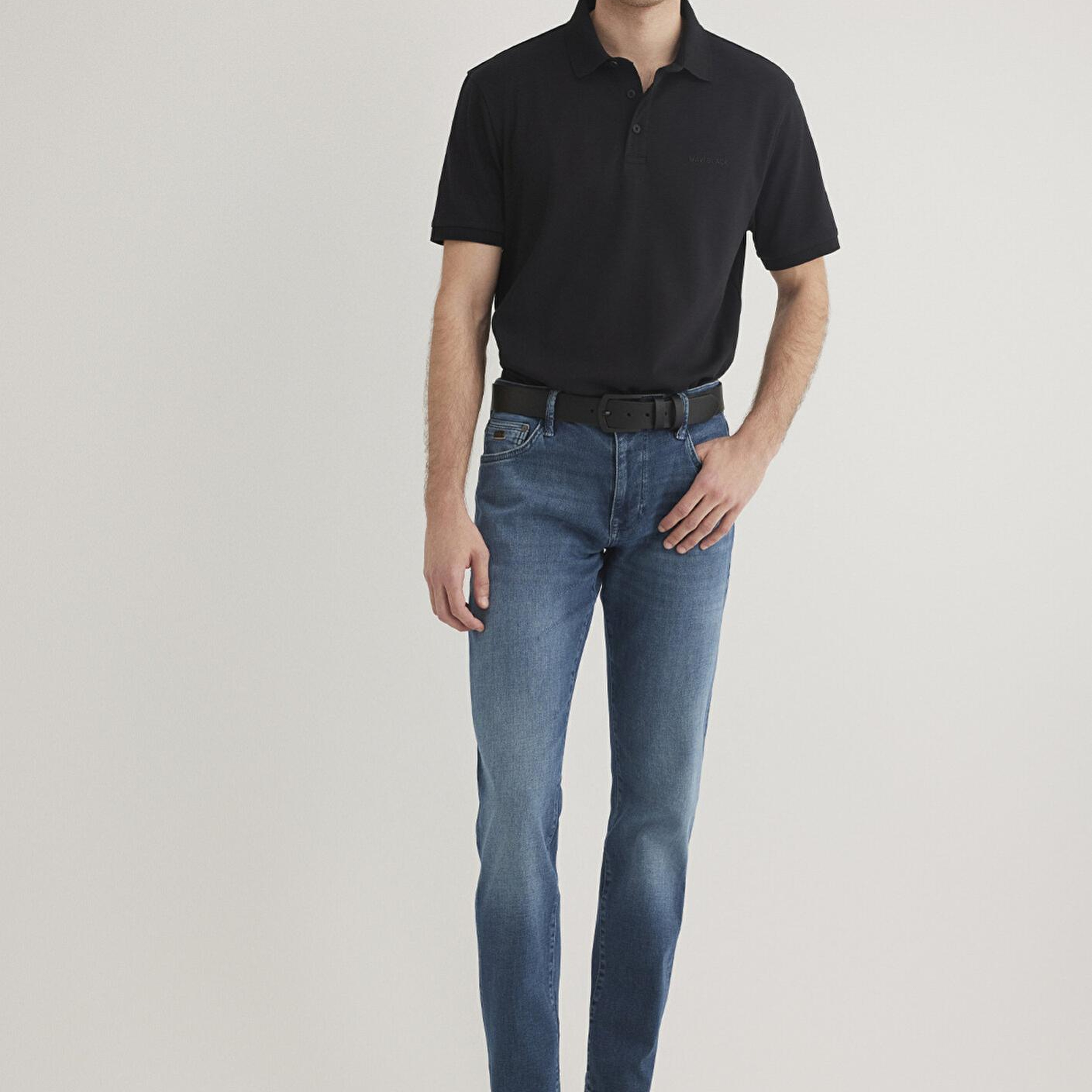 Mavi Mavi Black Siyah Polo Tişört Regular Fit / Normal Kesim 0612520-900