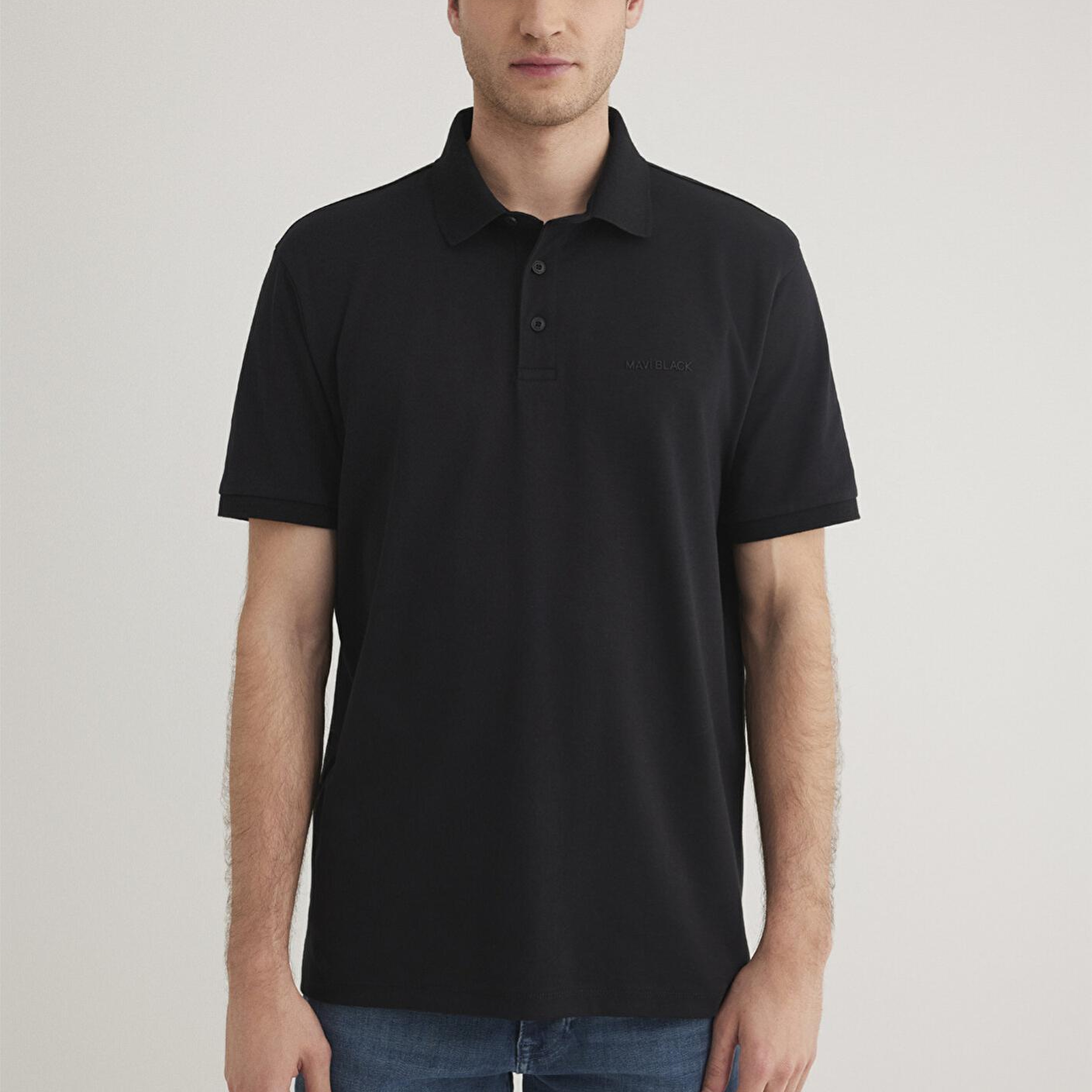 Mavi Mavi Black Siyah Polo Tişört Regular Fit / Normal Kesim 0612520-900