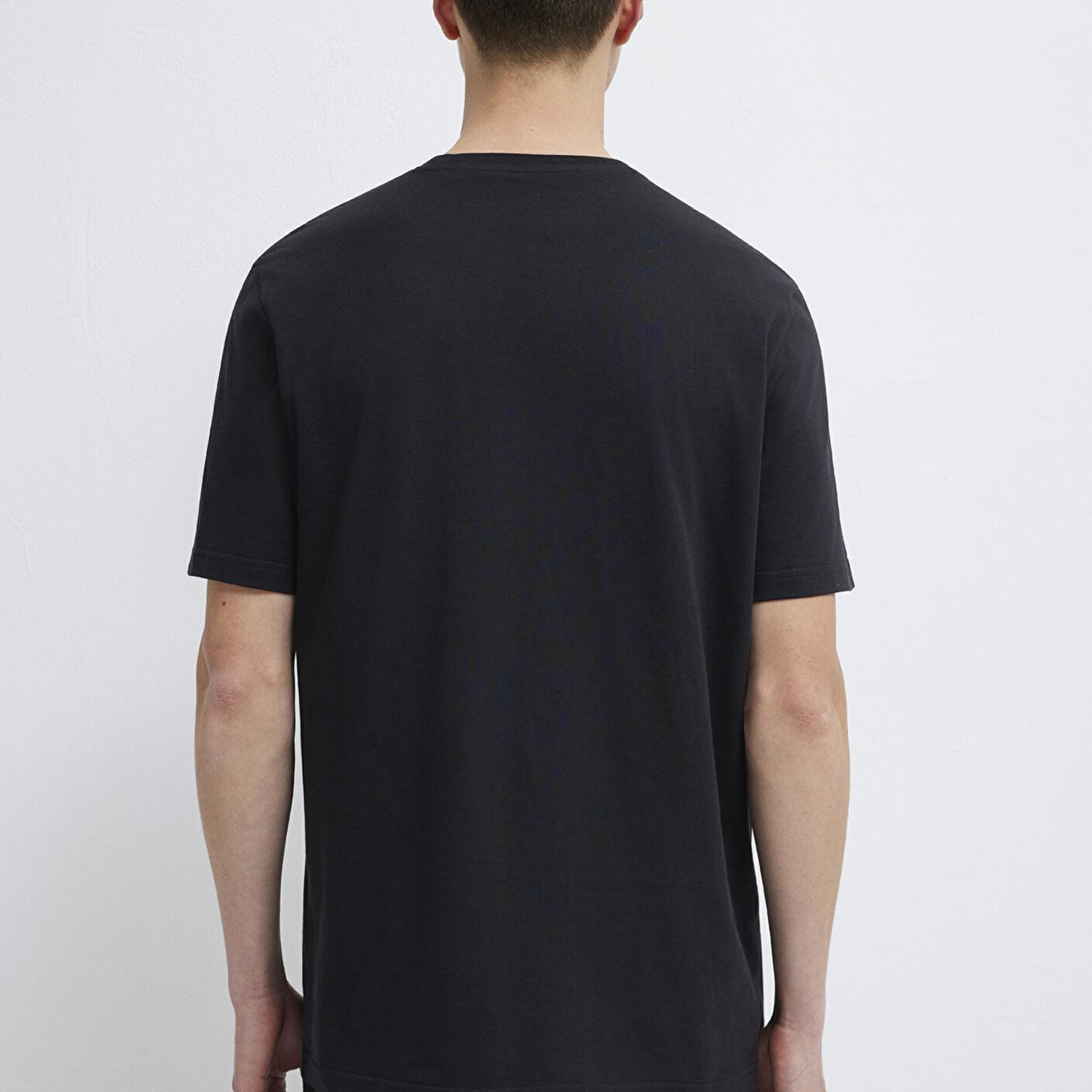 Mavi Mavi Logo Baskılı Siyah Tişört Regular Fit / Normal Kesim 0610635-900