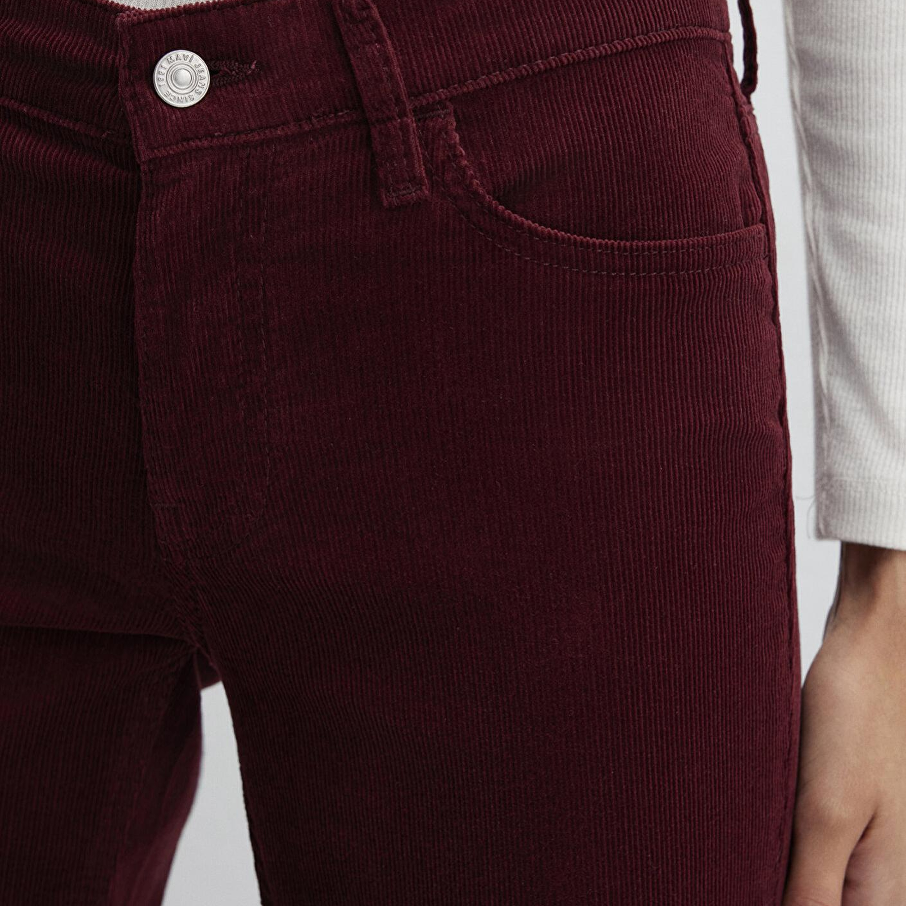 Mavi Molly Bordo Kadife Pantolon 1013689467