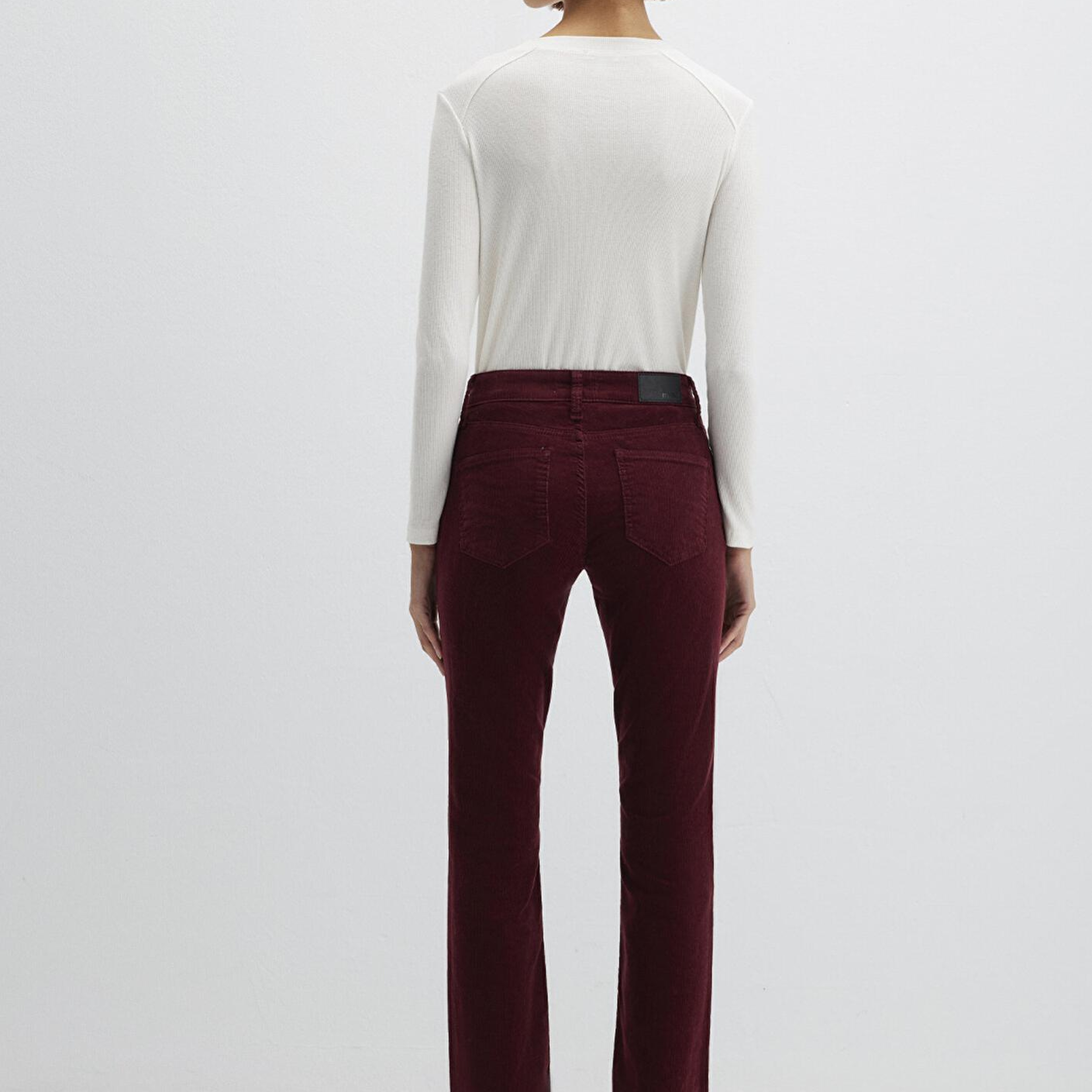 Mavi Molly Bordo Kadife Pantolon 1013689467