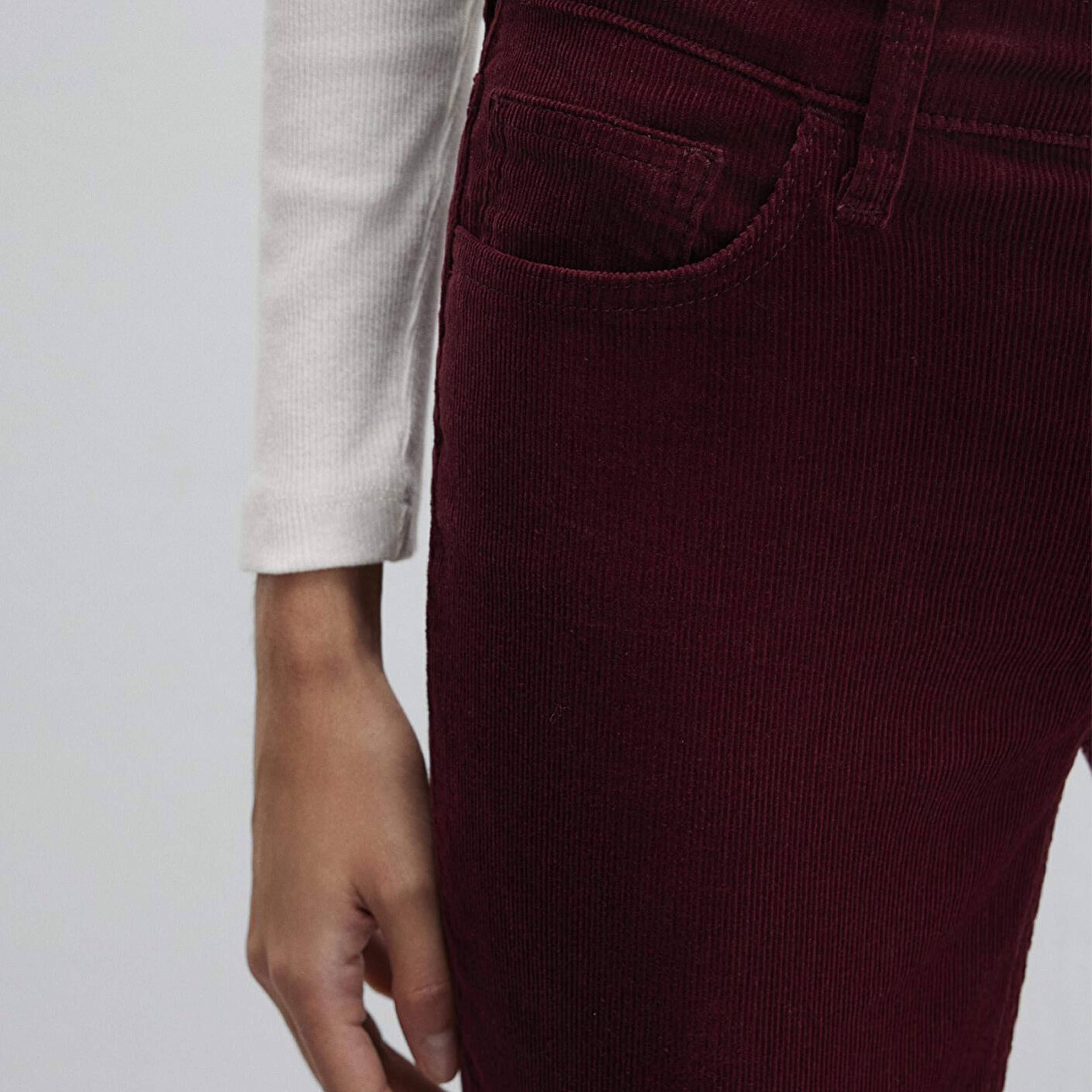 Mavi Molly Bordo Kadife Pantolon 1013689467