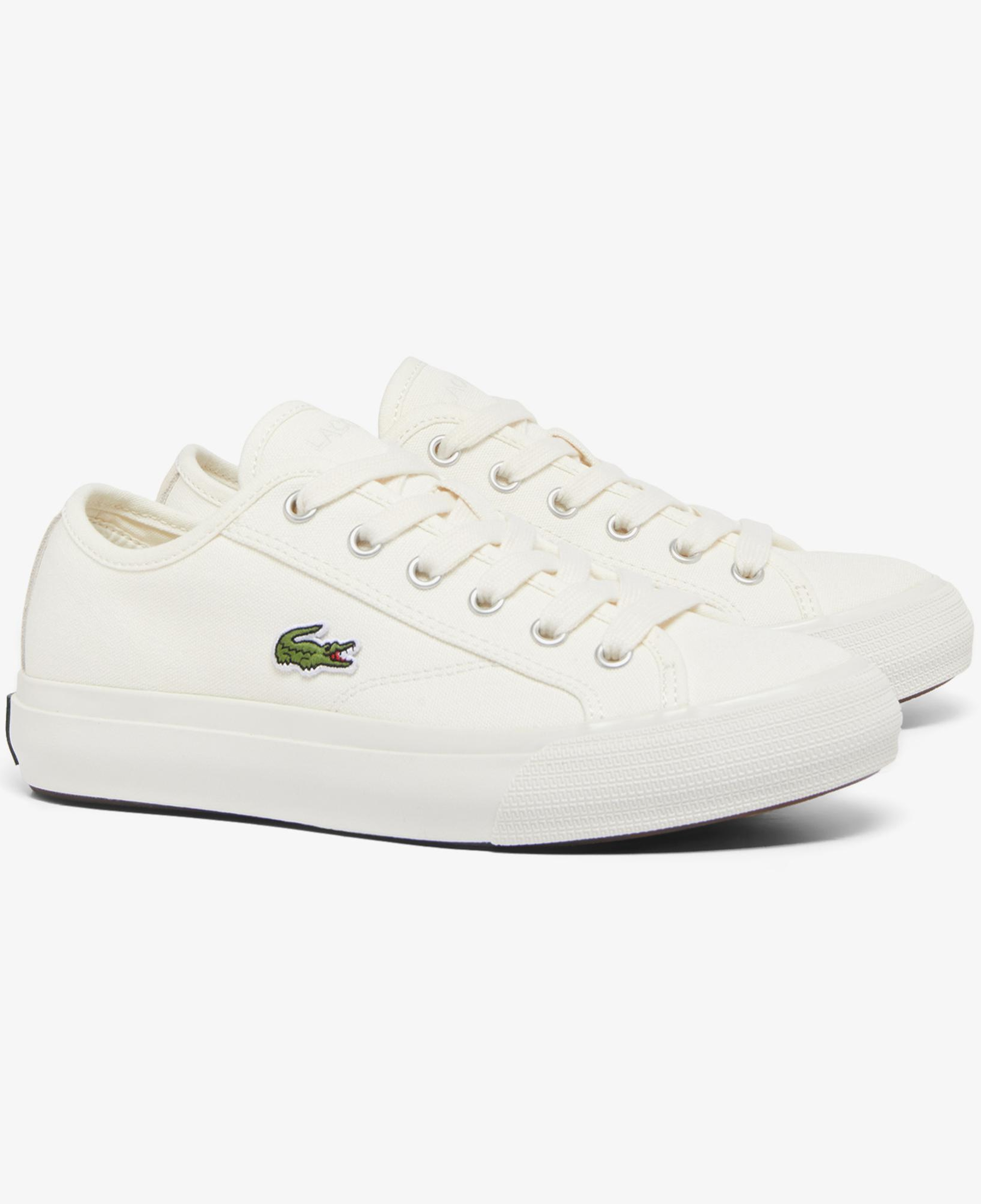 Lacoste Backcourt Kadın Krem Sneaker