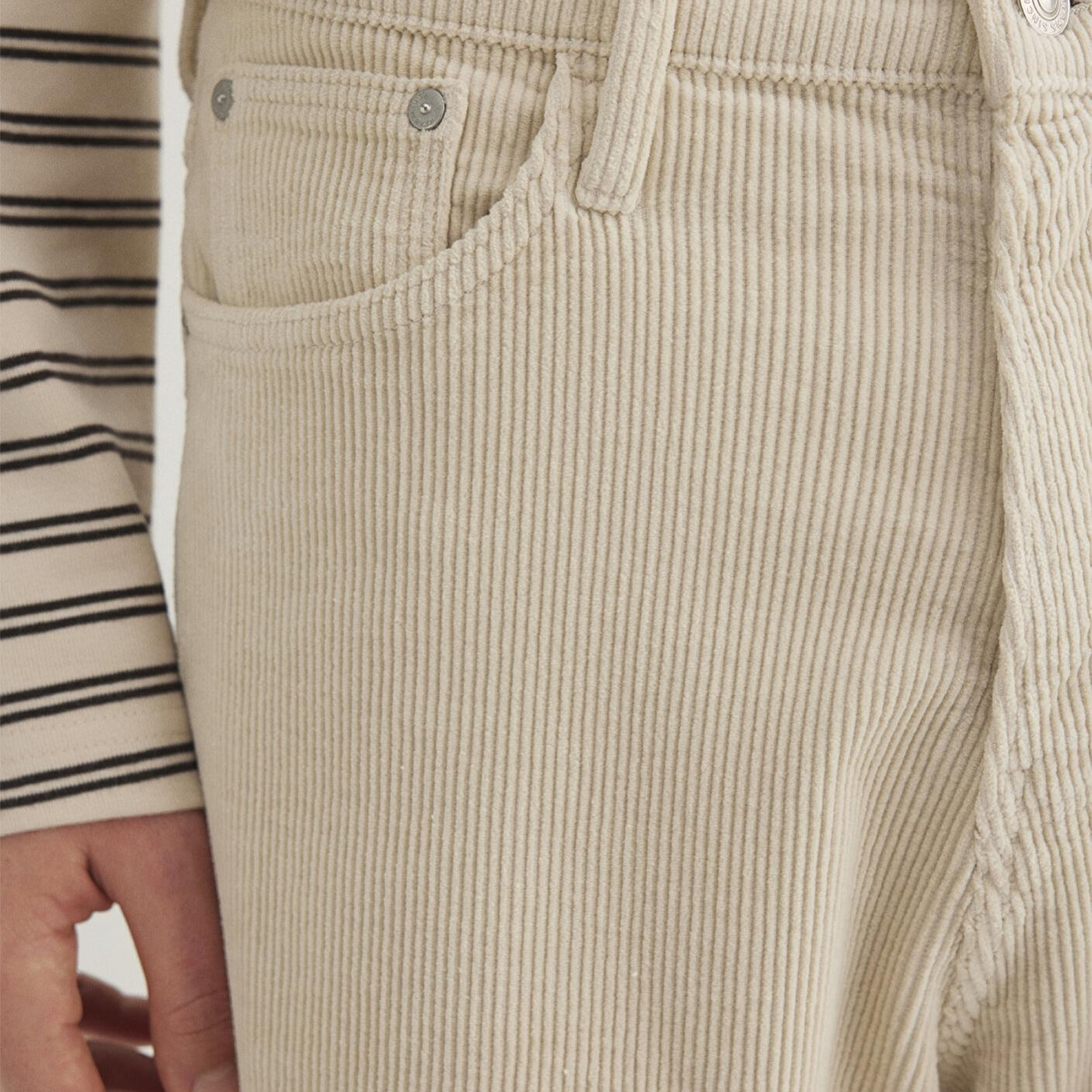 Mavi Atlanta Street Ekru Kadife Pantolon 0010305-89111