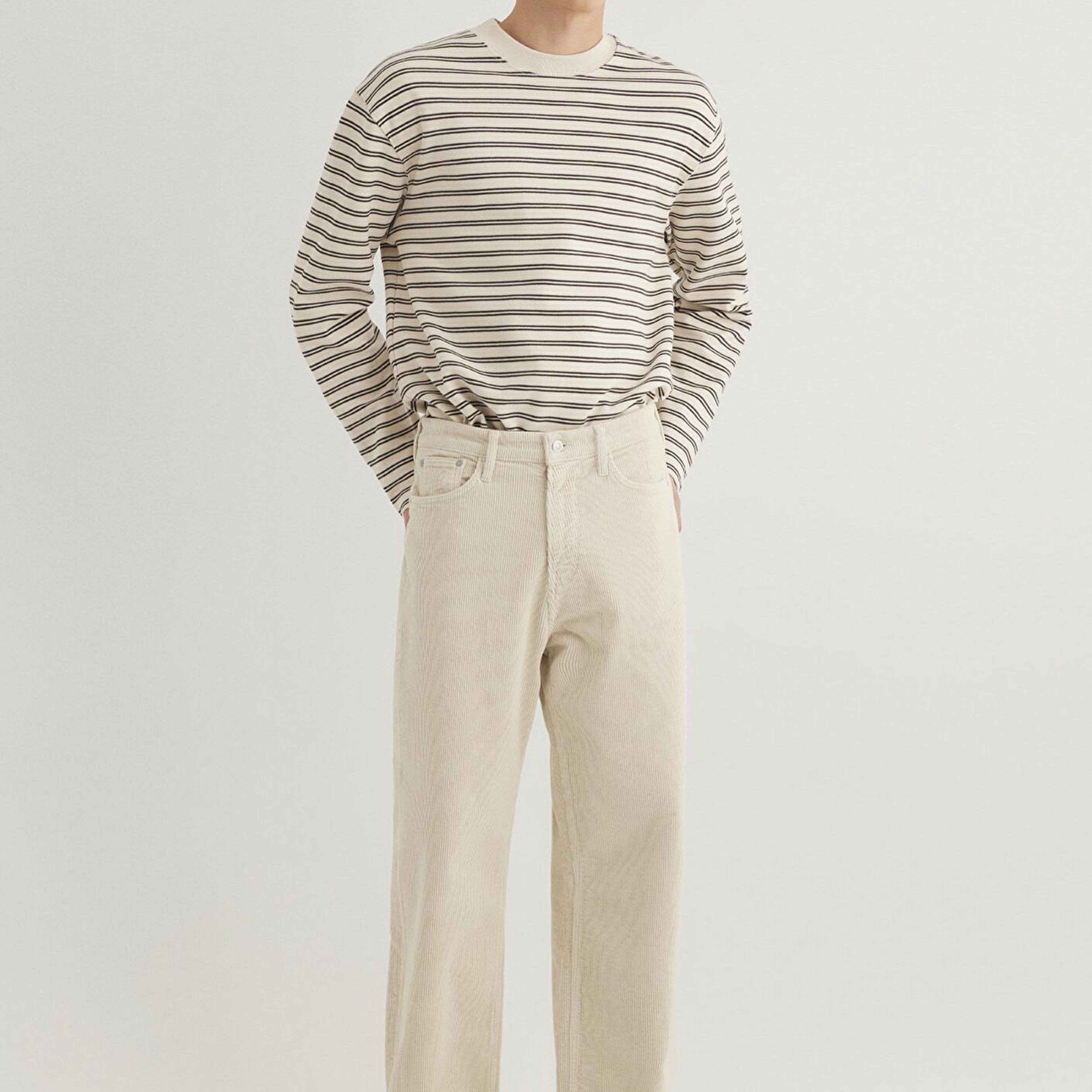 Mavi Atlanta Street Ekru Kadife Pantolon 0010305-89111