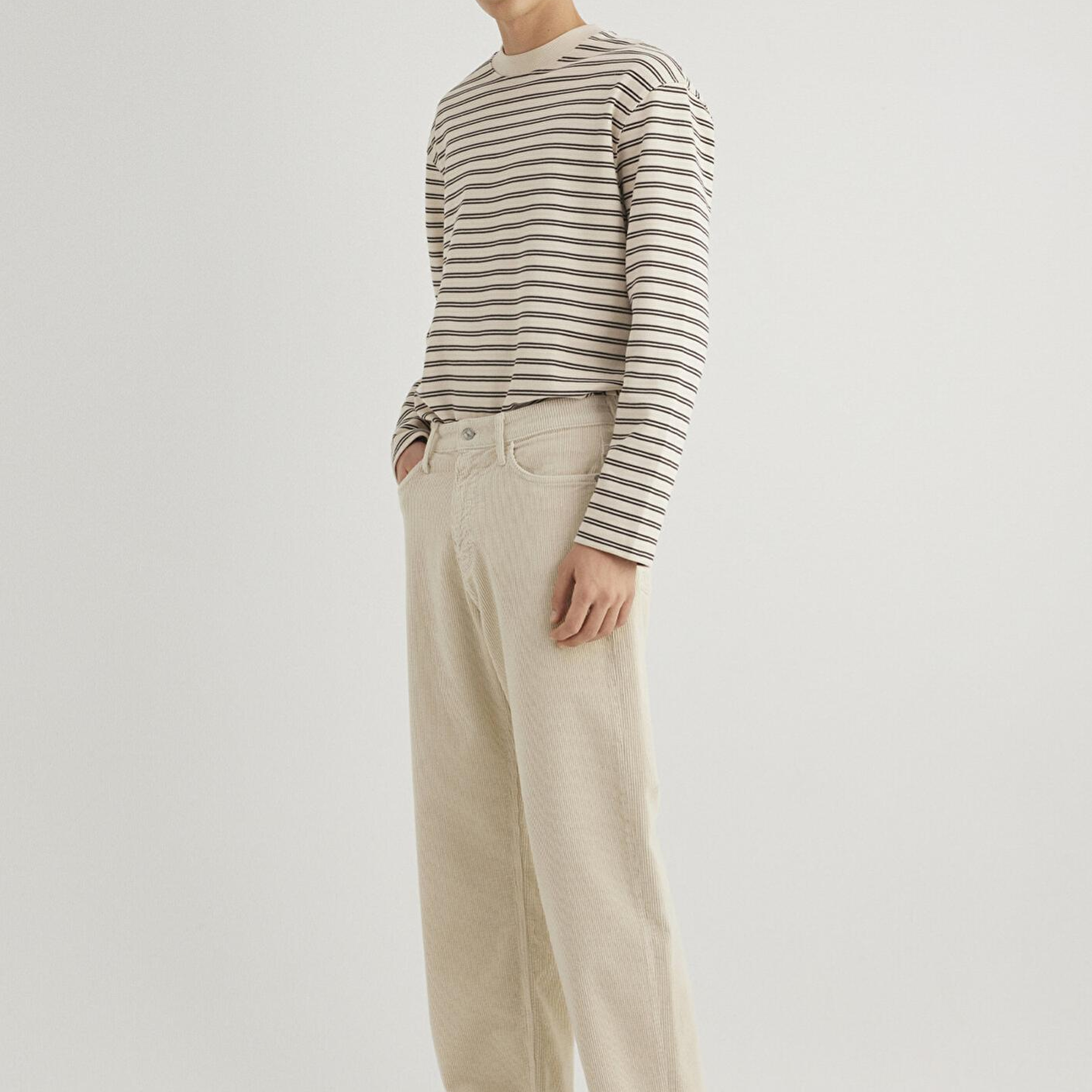 Mavi Atlanta Street Ekru Kadife Pantolon 0010305-89111