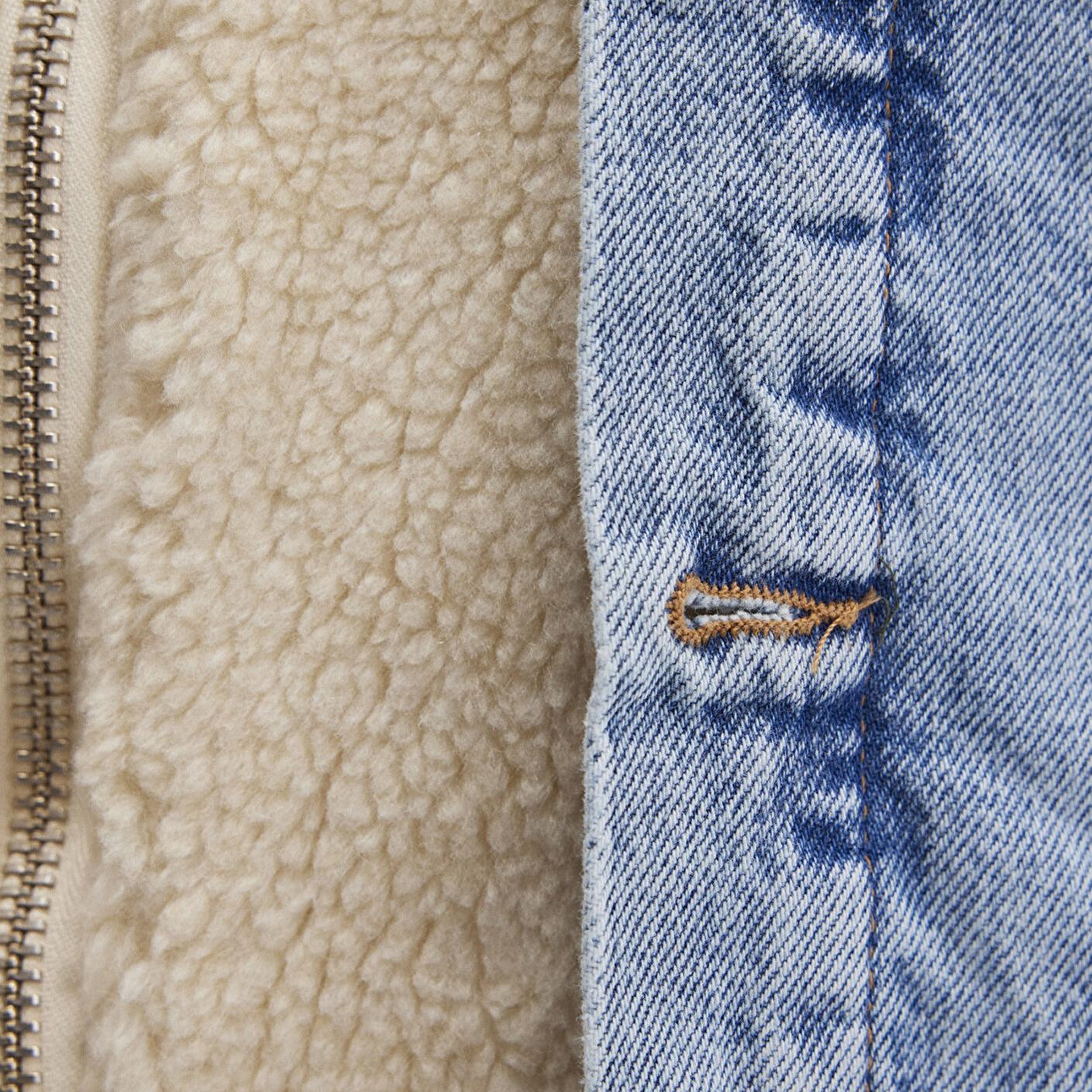 Mavi Rubina 90lar Açık Mavi Suni Kürklü  Jean Ceket 1110278-88589