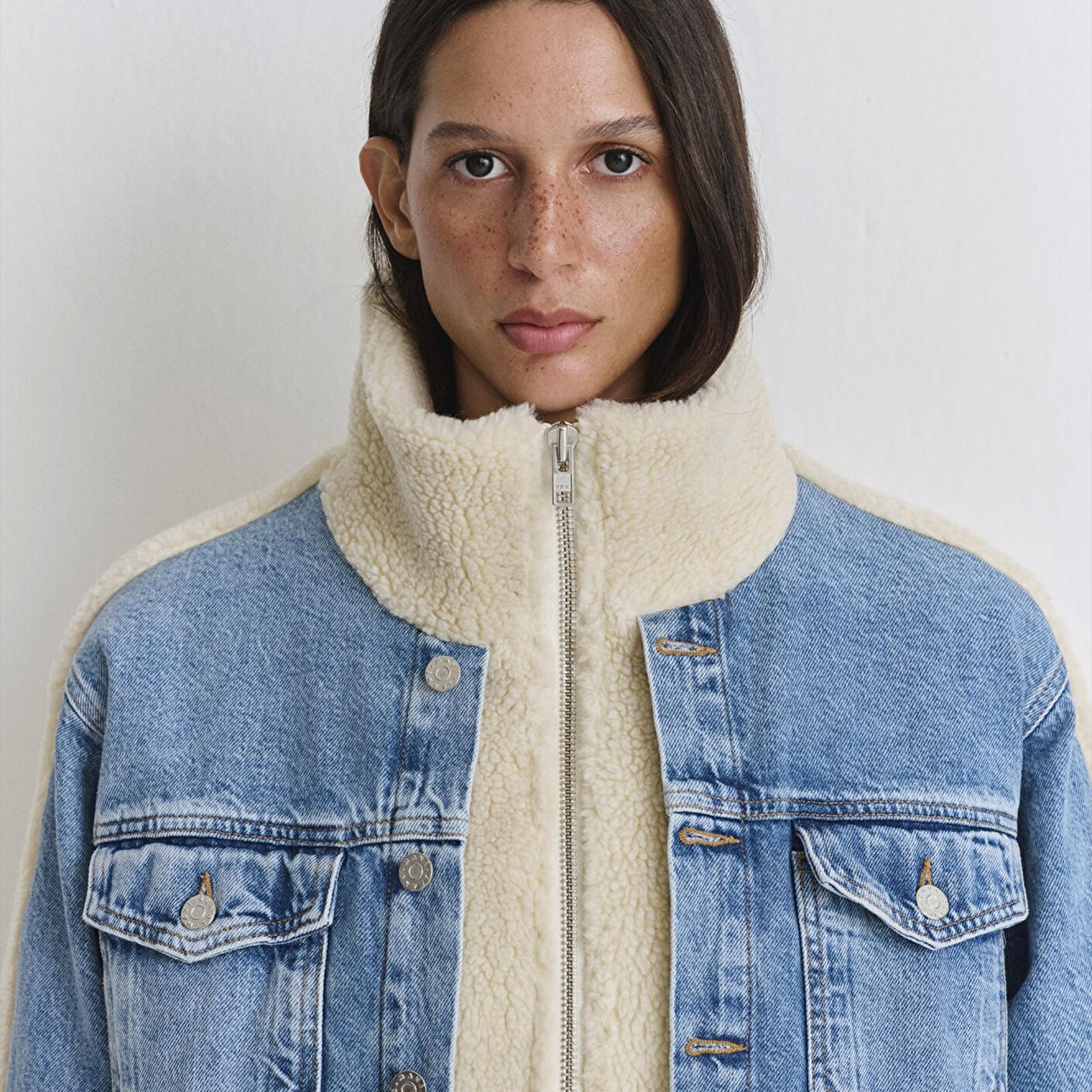 Mavi Rubina 90lar Açık Mavi Suni Kürklü  Jean Ceket 1110278-88589