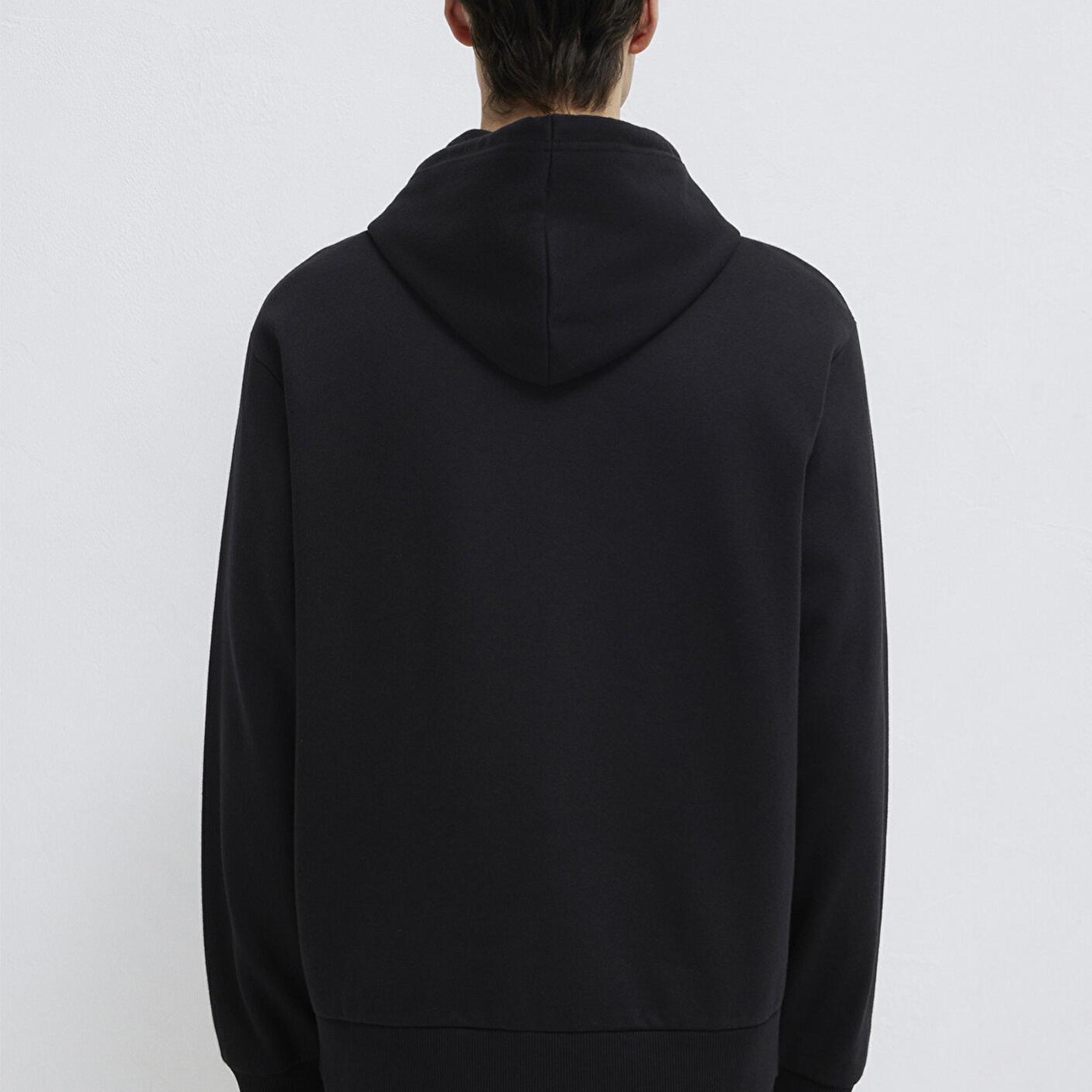 Mavi Kapüşonlu Fermuarlı Siyah Basic Sweatshirt 0S10277-900